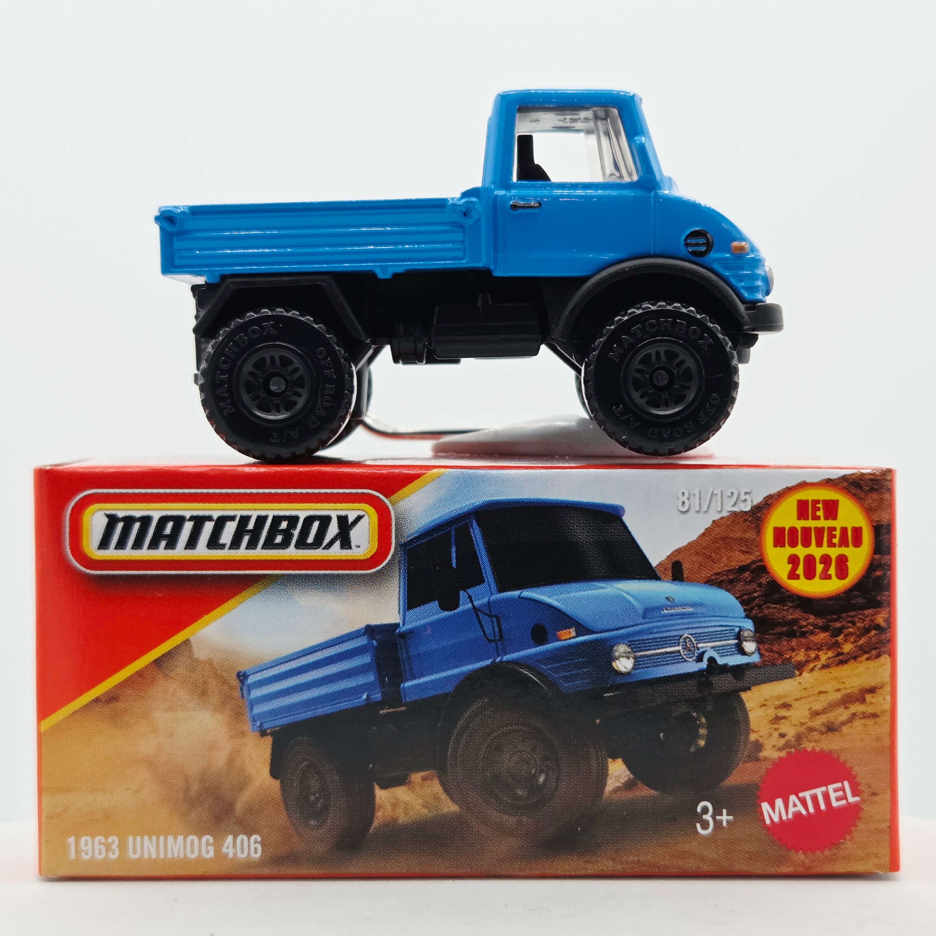 Matchbox '63 Unimog 406 (2026 Mix 8 H Basic - Power Grabs)
