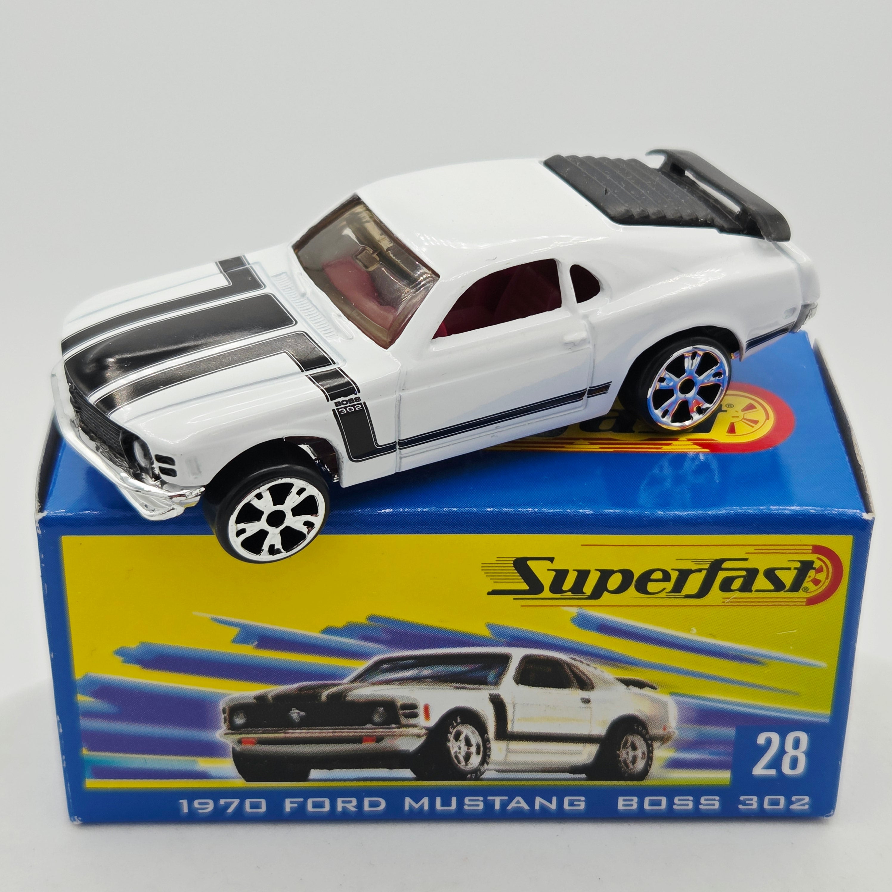 Matchbox '70 Ford Mustang Boss 302 #28 (2004 MBX Superfast)