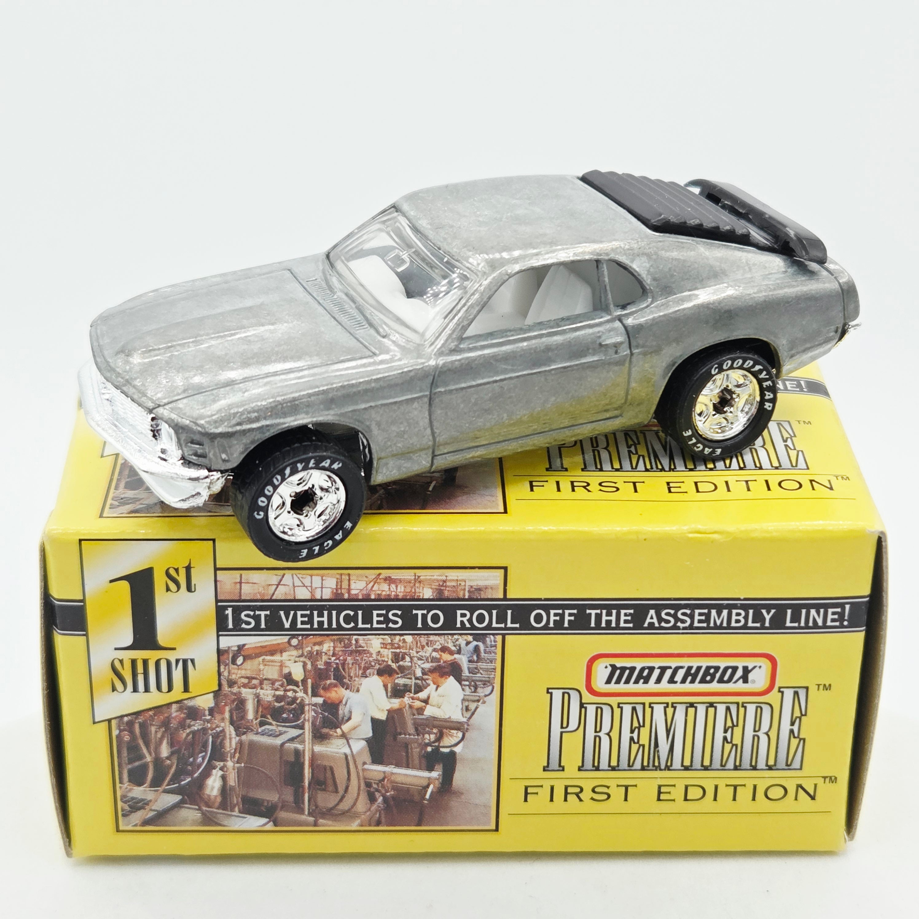 Matchbox '70 Ford Mustang Boss 302 - ZAMAC (1998 MBX Premiere Collection - First Edition)