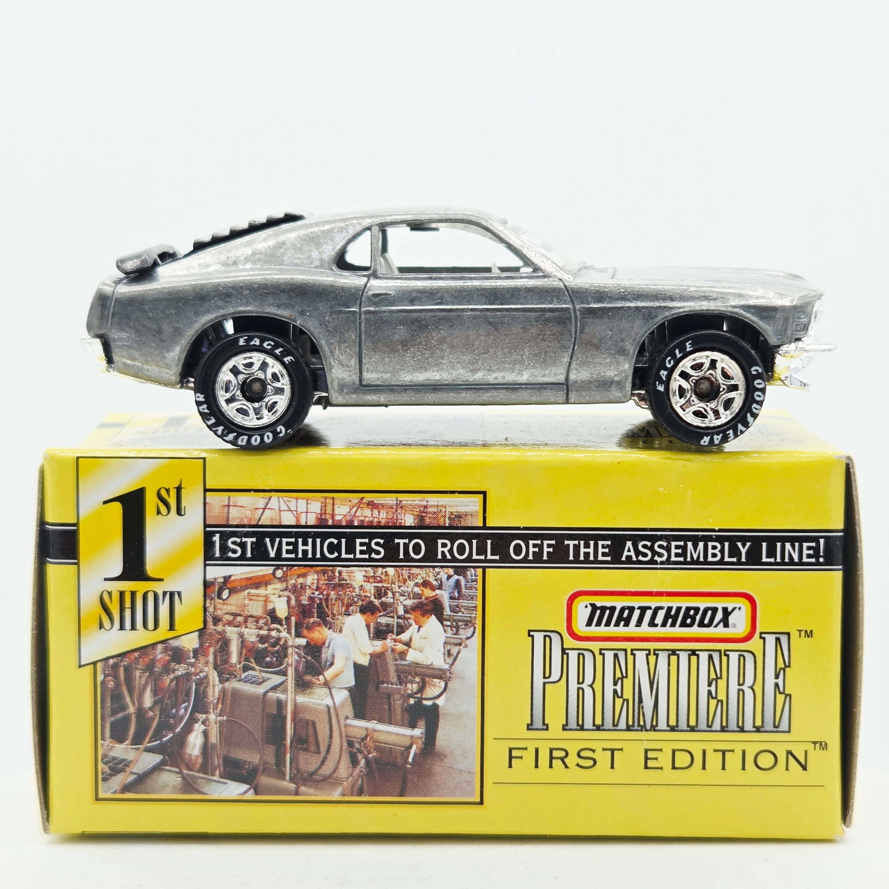 Matchbox '70 Ford Mustang Boss 302 - ZAMAC (1998 MBX Premiere Collection - First Edition)