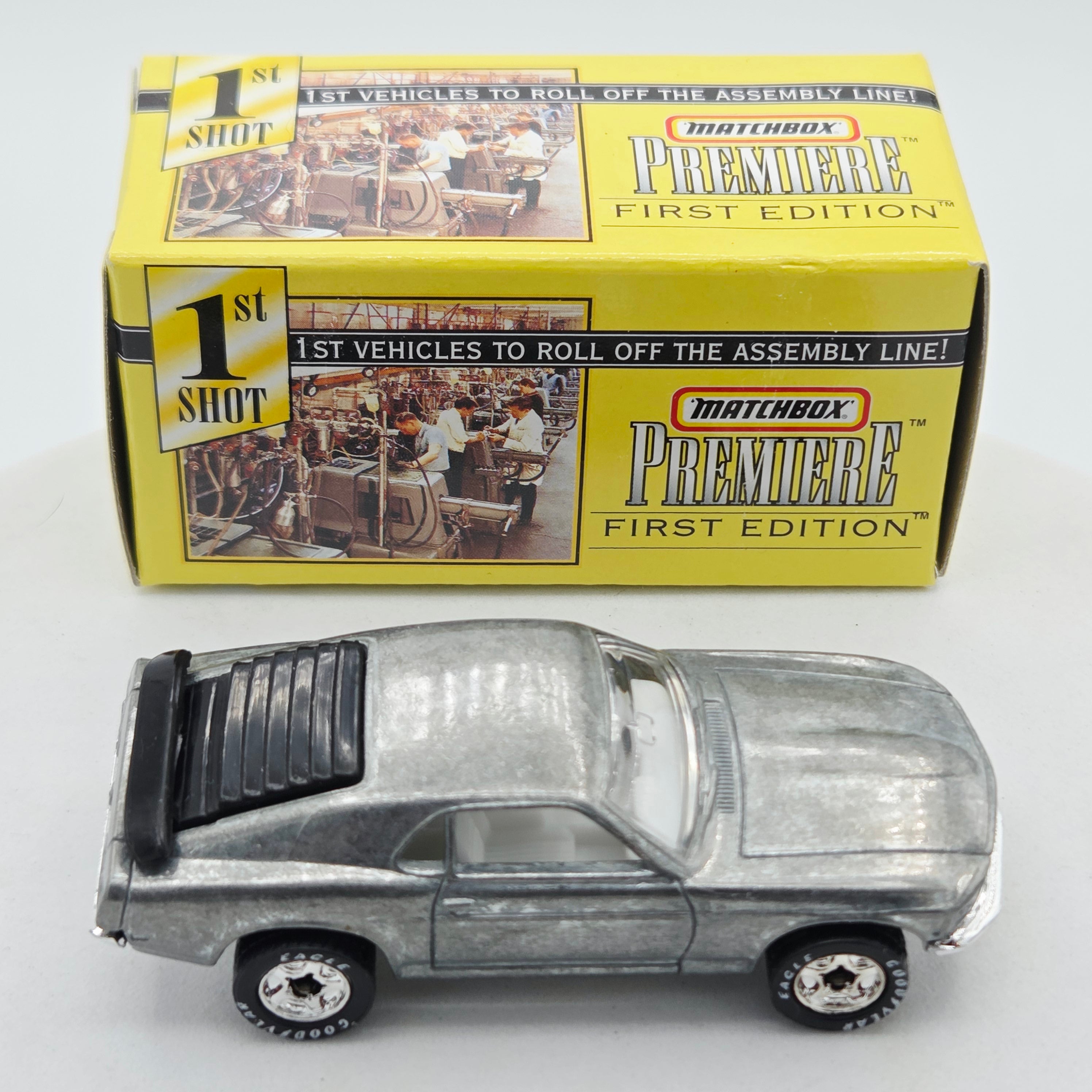 Matchbox '70 Ford Mustang Boss 302 - ZAMAC (1998 MBX Premiere Collection - First Edition)