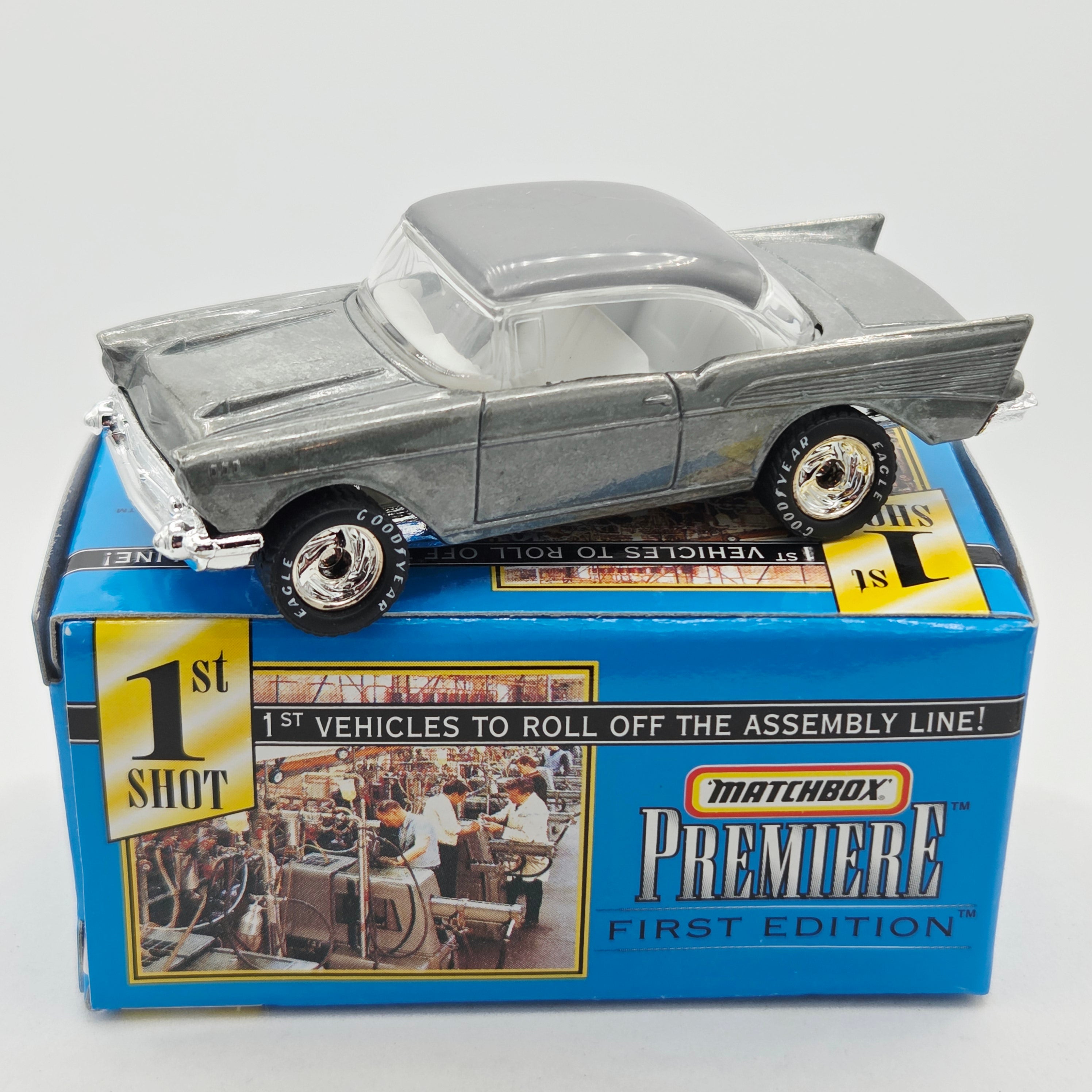 Matchbox '57 Chevrolet Bel Air Hardtop - ZAMAC (1998 MBX Premiere Collection - First Edition)