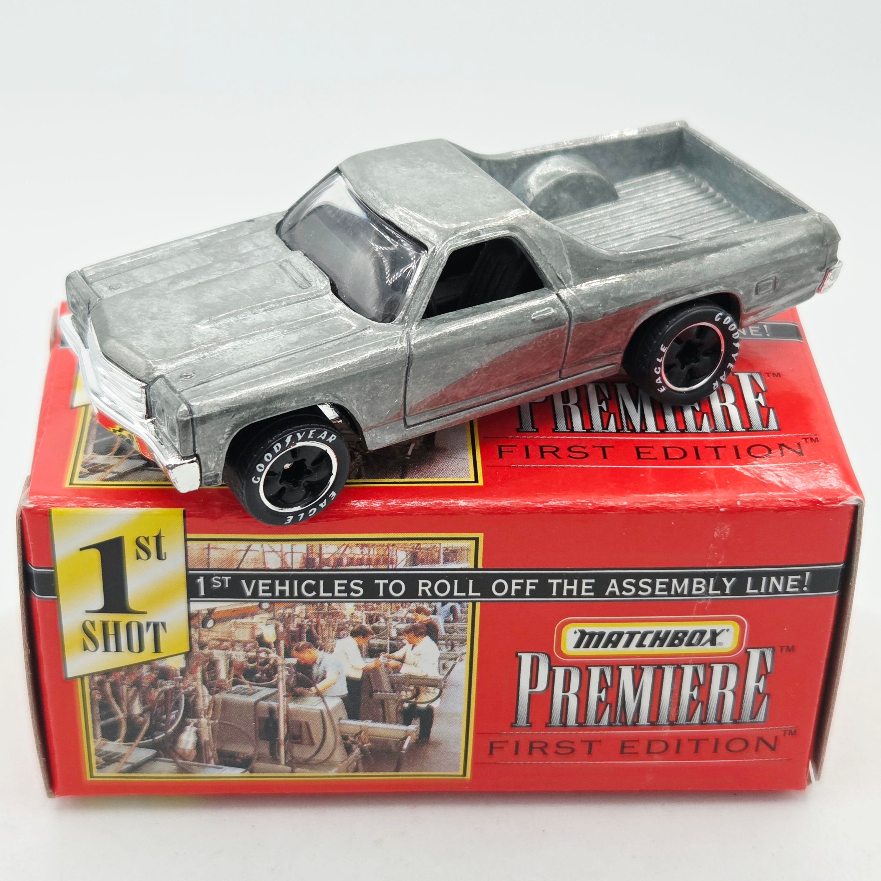 Matchbox '70 Chevrolet El Camino - ZAMAC (1998 MBX Premiere Collection - First Edition)