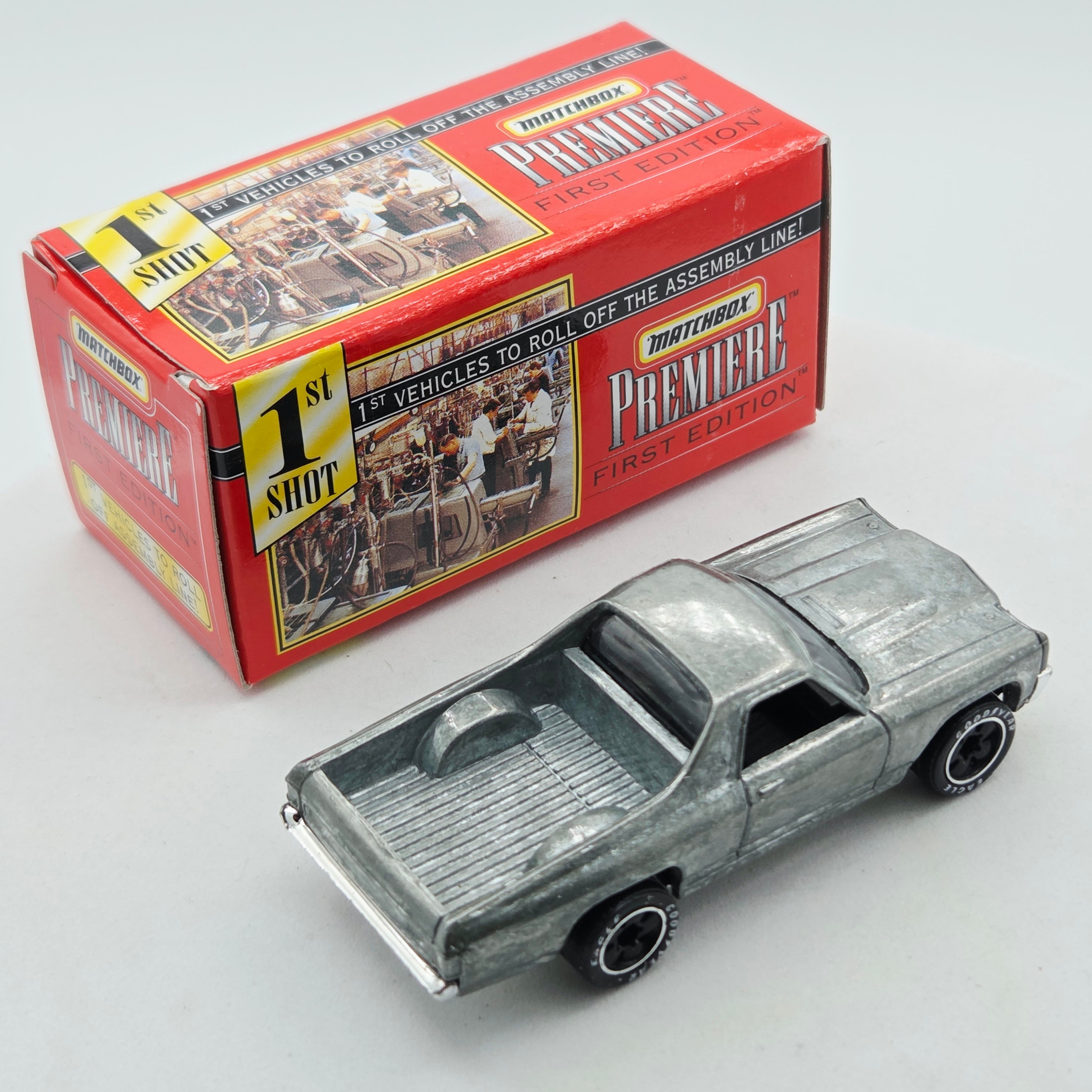 Matchbox '70 Chevrolet El Camino - ZAMAC (1998 MBX Premiere Collection - First Edition)