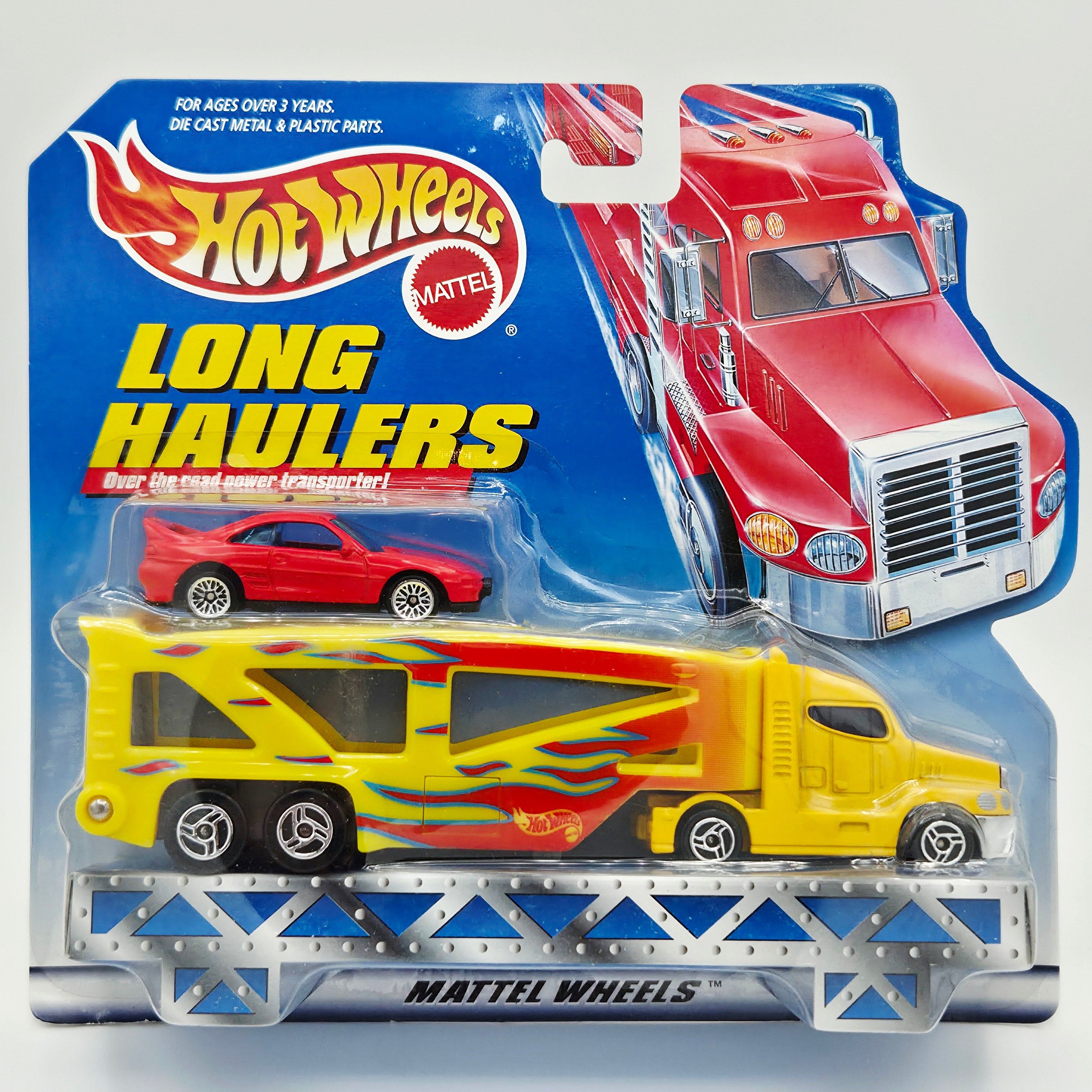 Hot Wheels Exclusive Toyota MR2 Rally w/ Semi Truck (1999 Long Haulers)