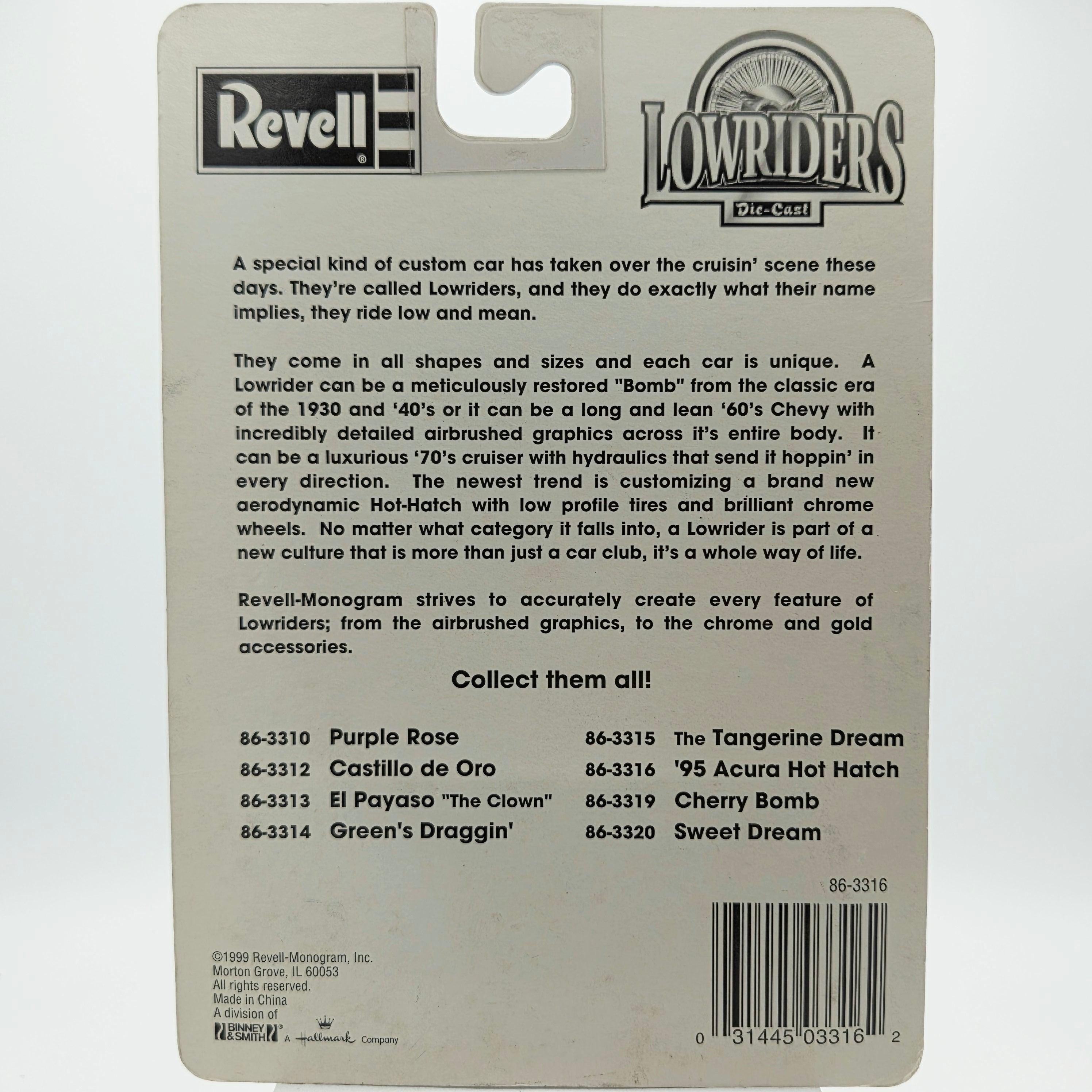 Revell '95 Acura Integra - 1:64 (1999 Lowriders - Hot Hatch)