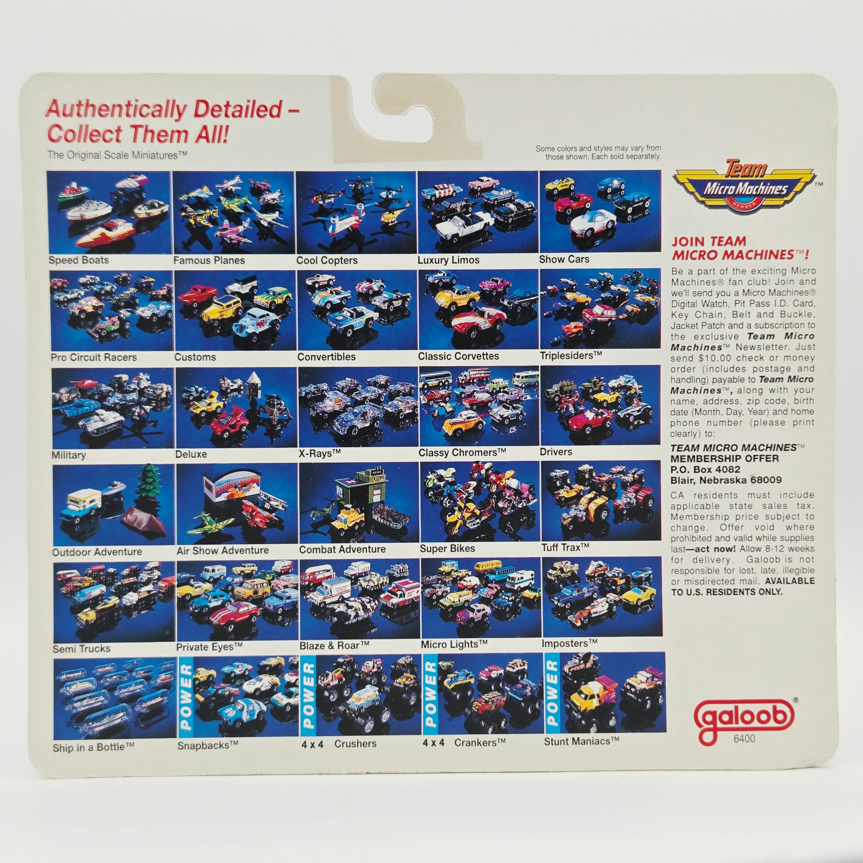 Galoob Micro Machines - Sunday Drivers #2 - Toyota, Porsche, Bel Air, Corvette (1990 World's Smallest Drivers!)