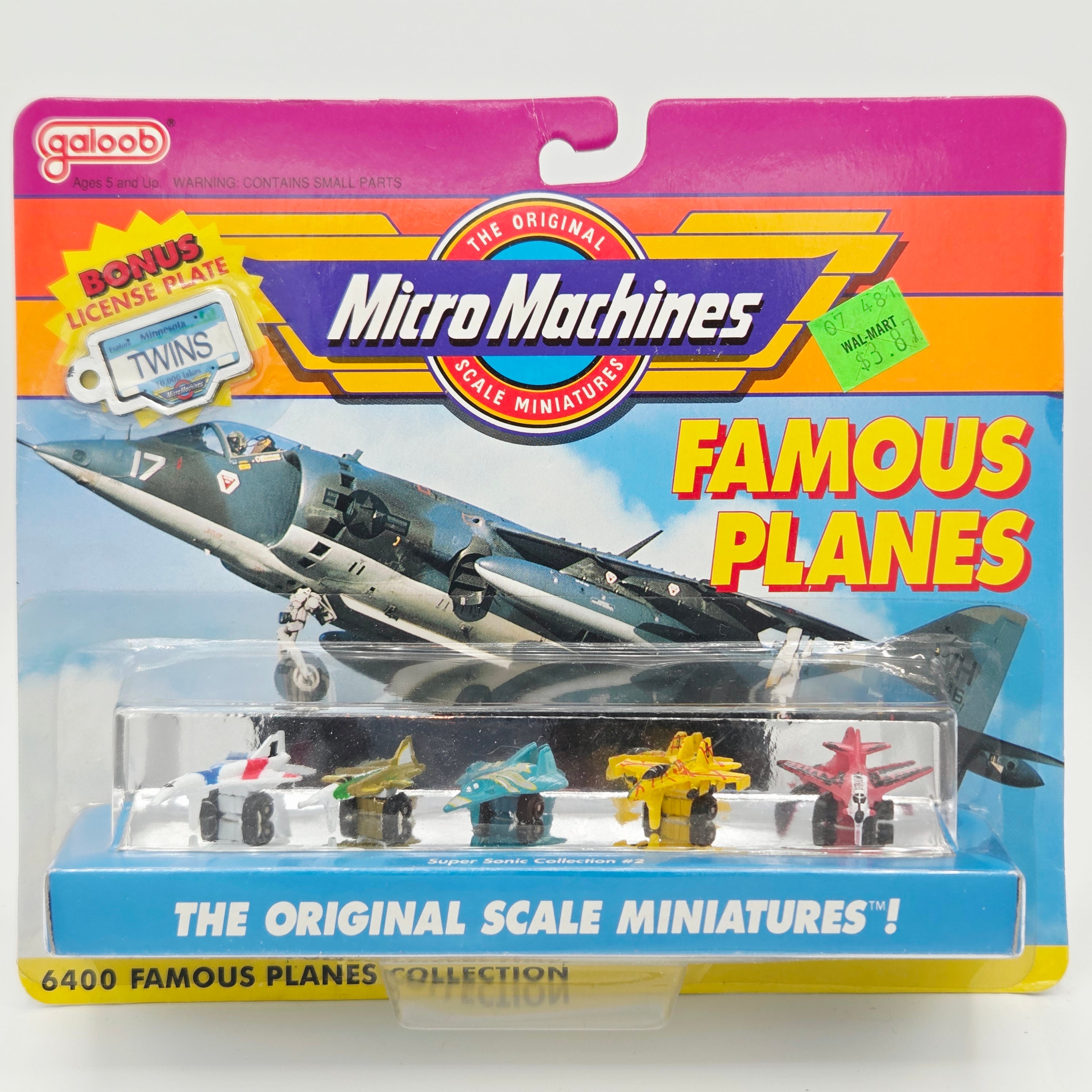 Galoob Micro Machines - Famous Planes - Super Sonic Collection #2 - Concord, Jets (1990 Original Scale Miniatures