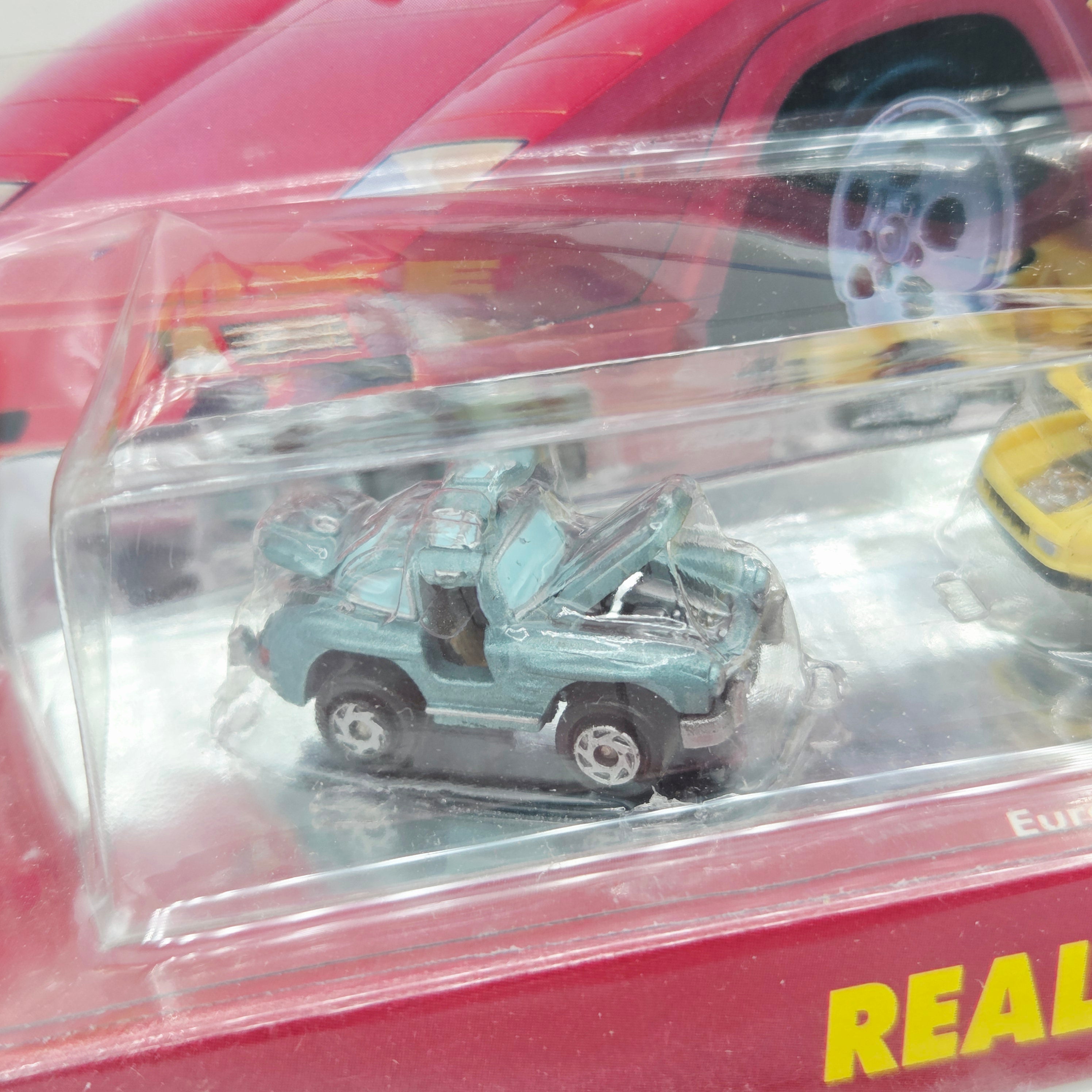 Galoob Micro Machines - European Exotics Collection #1 - Ferrari, Lamborghini, Mercedes (1990 Deluxe - Real Moving Parts)