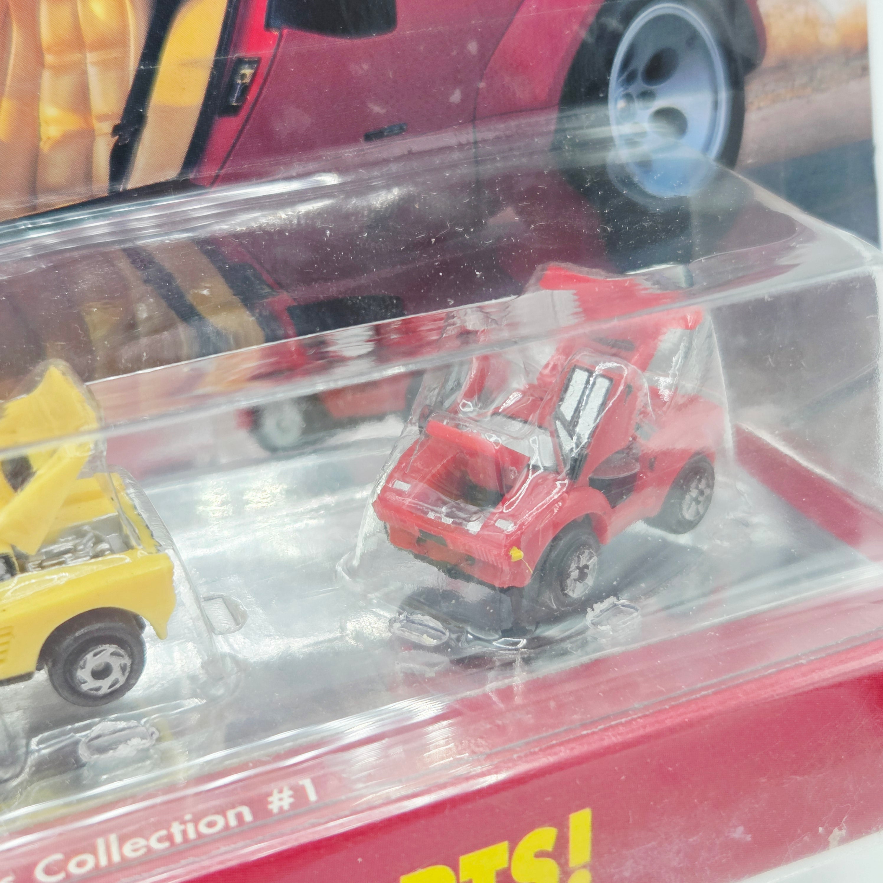 Galoob Micro Machines - European Exotics Collection #1 - Ferrari, Lamborghini, Mercedes (1990 Deluxe - Real Moving Parts)