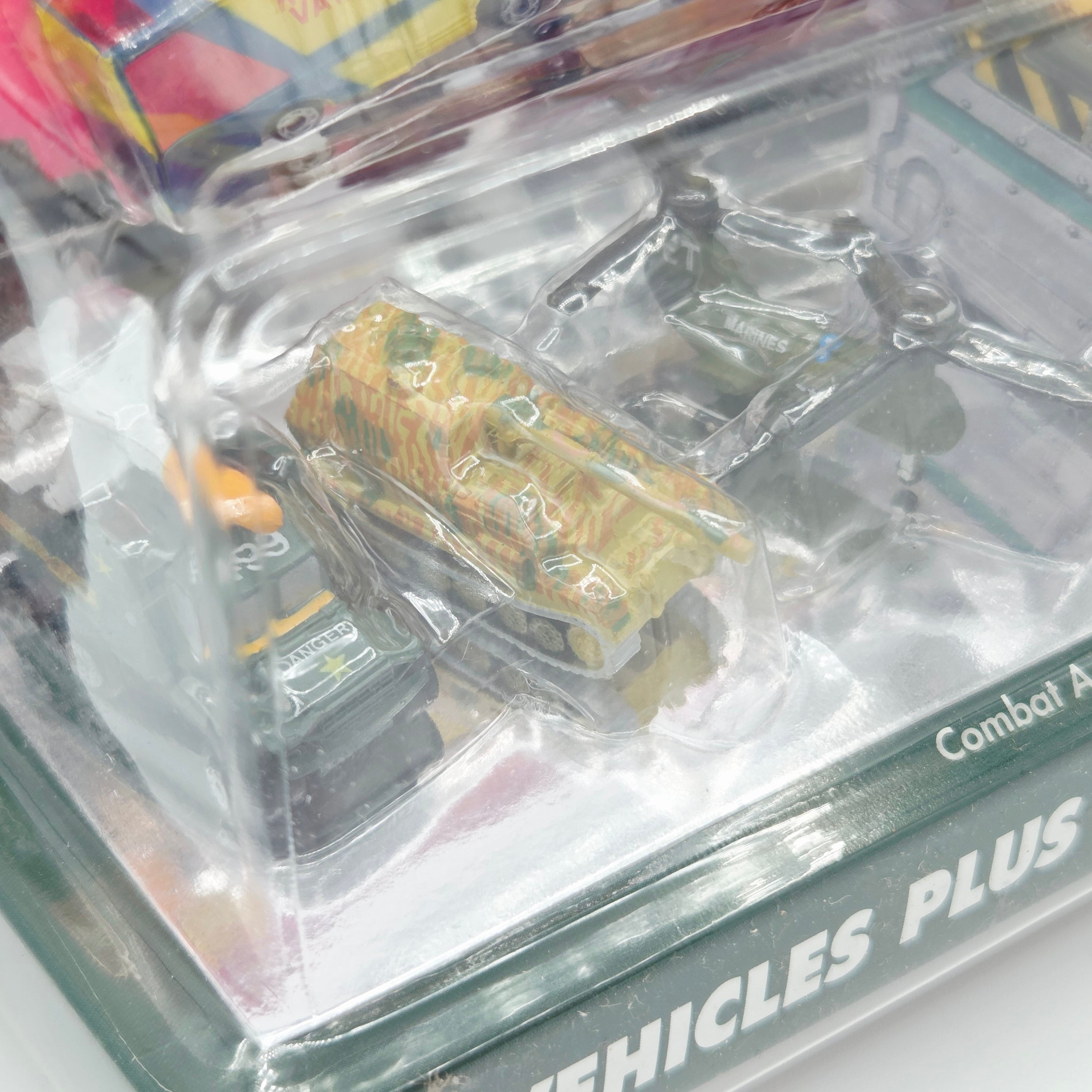 Galoob Micro Machines - Combat Adventure Collection #1 - Tank, Truck, Box Van "US Military" (1990 Adventures)