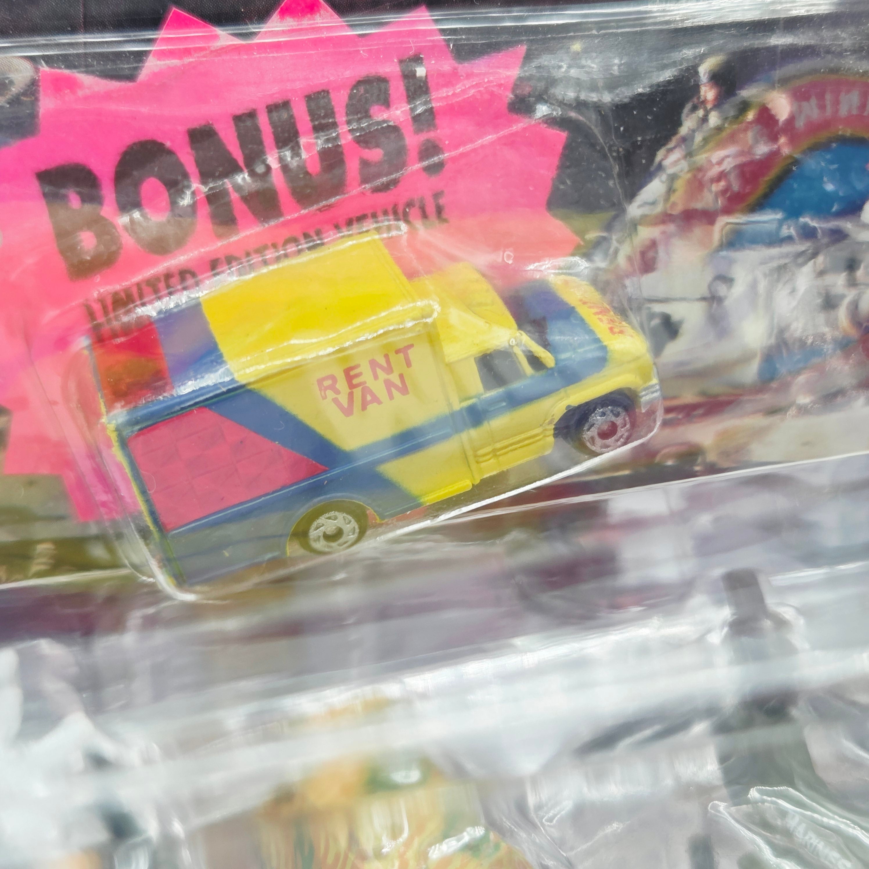 Galoob Micro Machines - Combat Adventure Collection #1 - Tank, Truck, Box Van "US Military" (1990 Adventures)