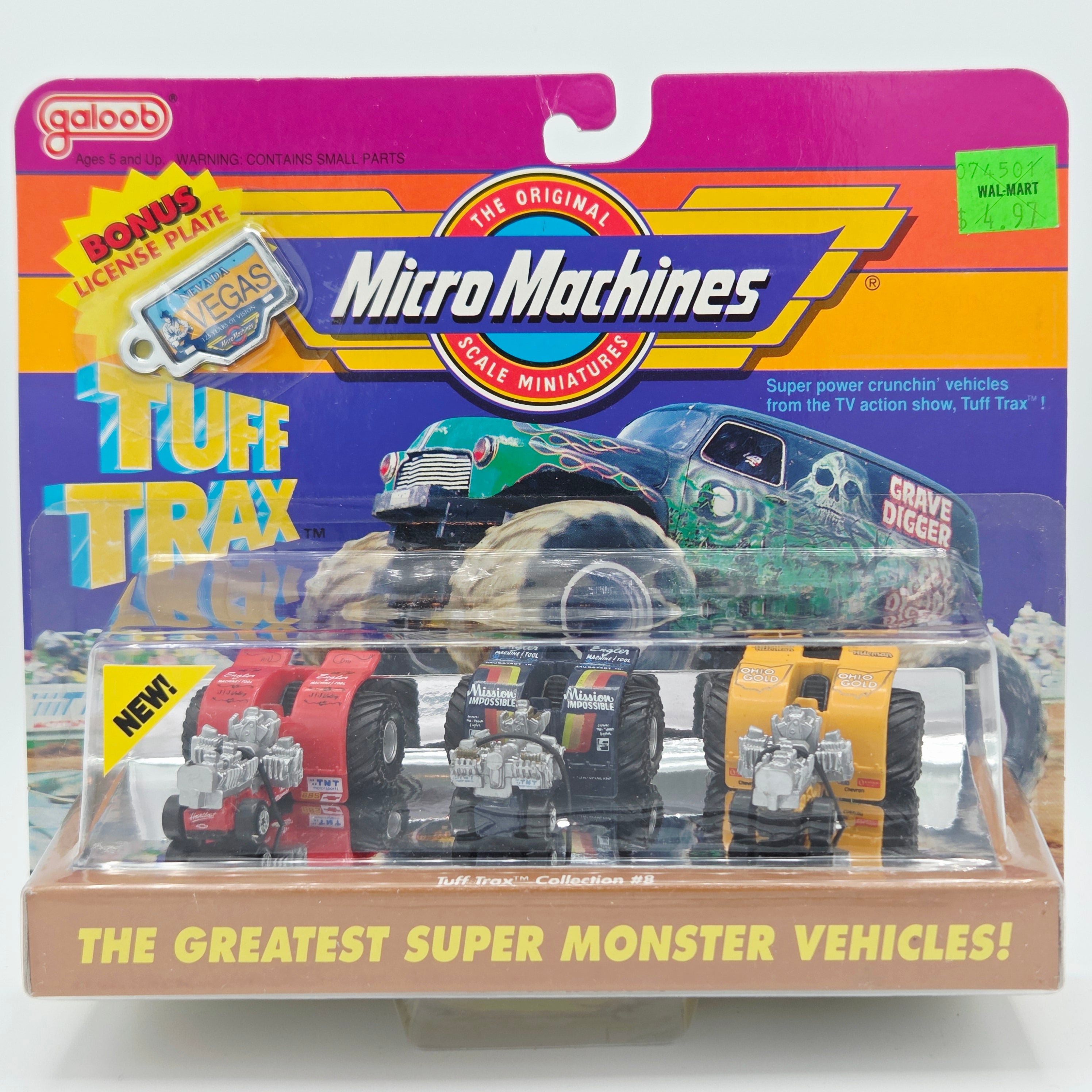 Galoob Micro Machines - Tuff Traks Collection #8 - Pulling Tractors Engler, Mission Impossible, Ohio Gold (1990 The Greatest Super Monster Vehicles!)