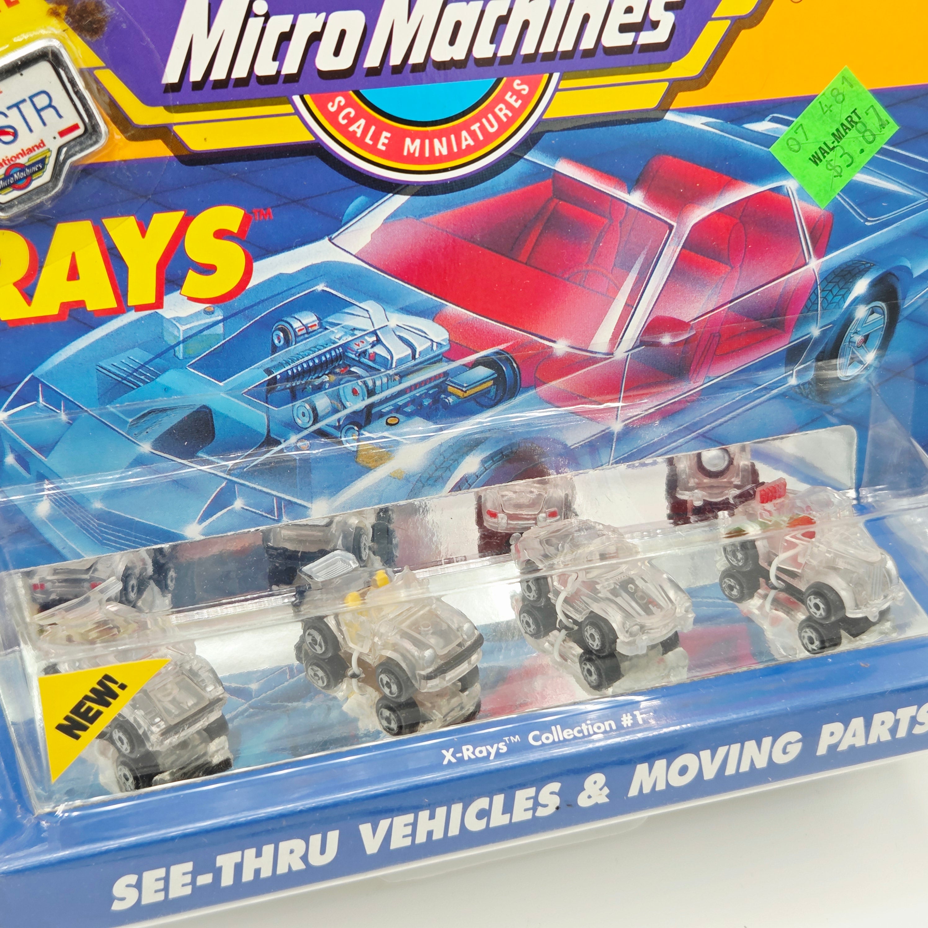 Galoob Micro Machines - X-Rays Collection #1 - Porsche, Lamborghini, Roadmaster (1990 See-Thru Vehicles & Moving Parts)