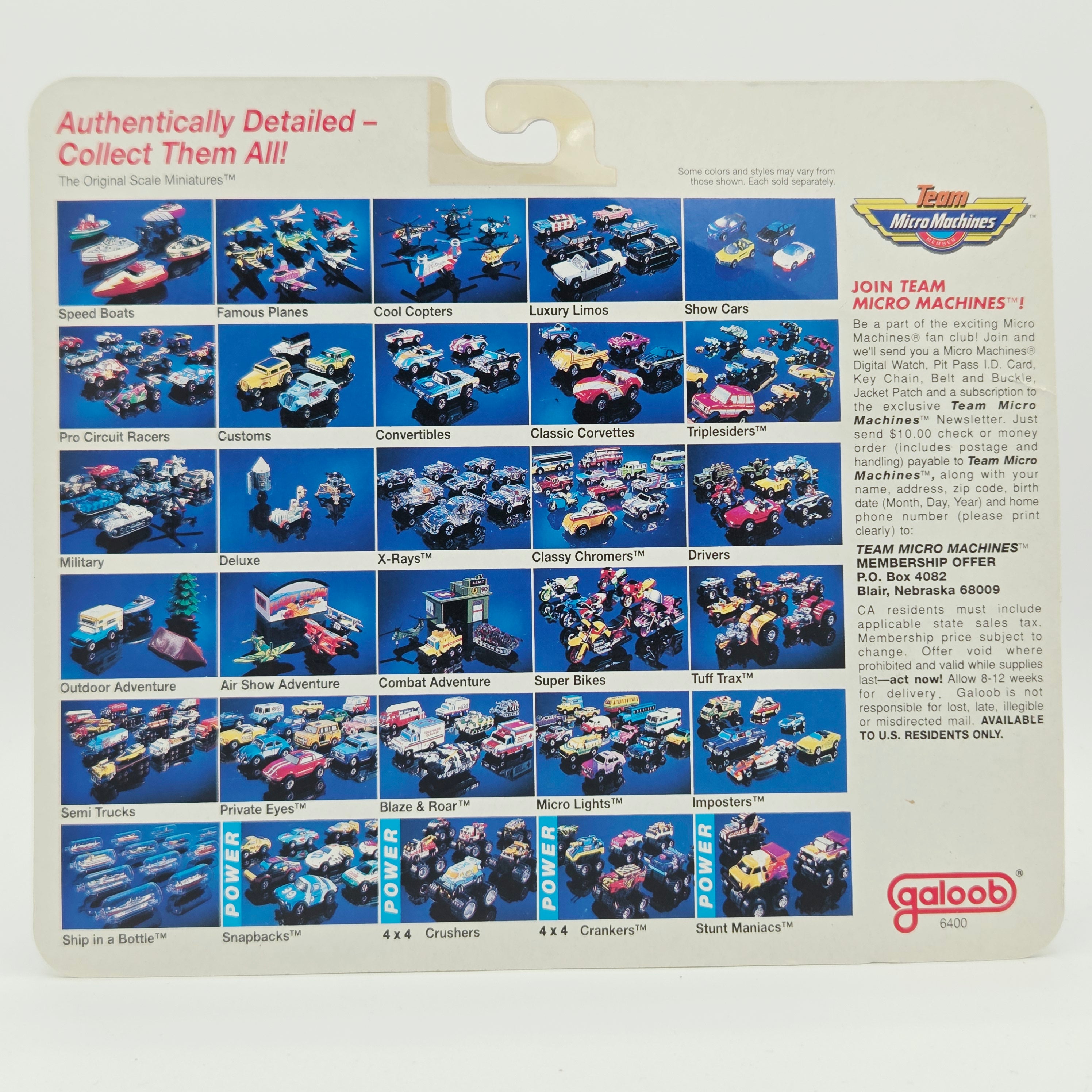 Galoob Micro Machines - Boating Collection #4 - Jet Ski, Sail, Speed, Truck (1990 World's Smallest Drivers!)