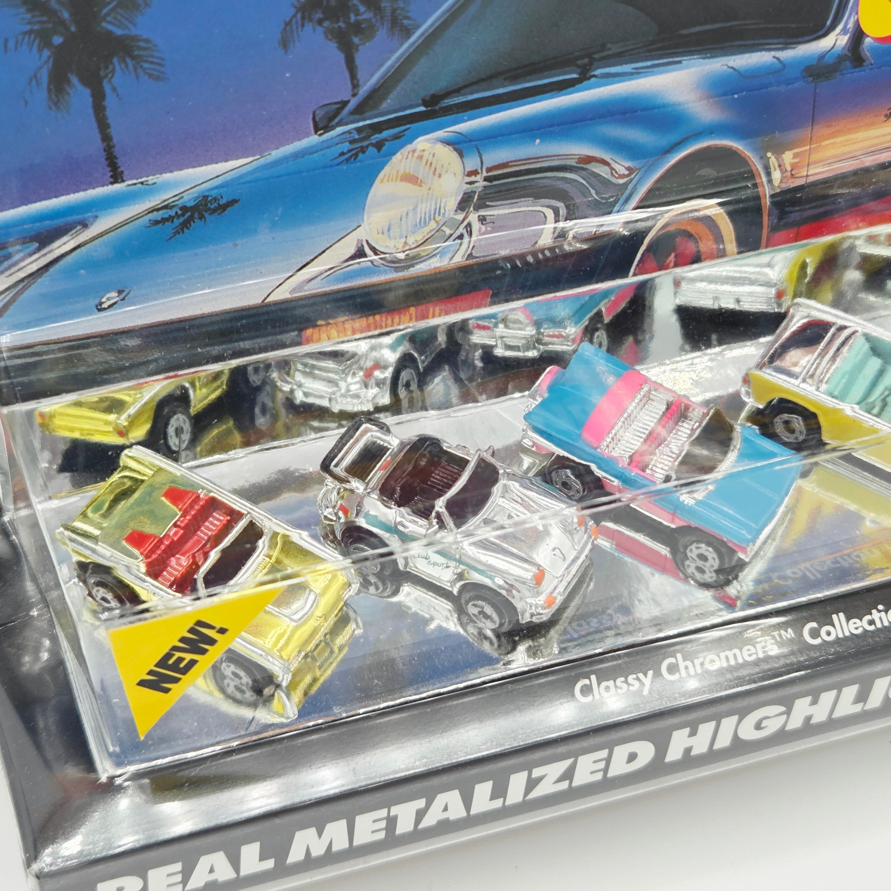 Galoob Micro Machines - Classy Chromers Collection #1 - Porsche, Bel Air (1990 Real Metalized Details!)