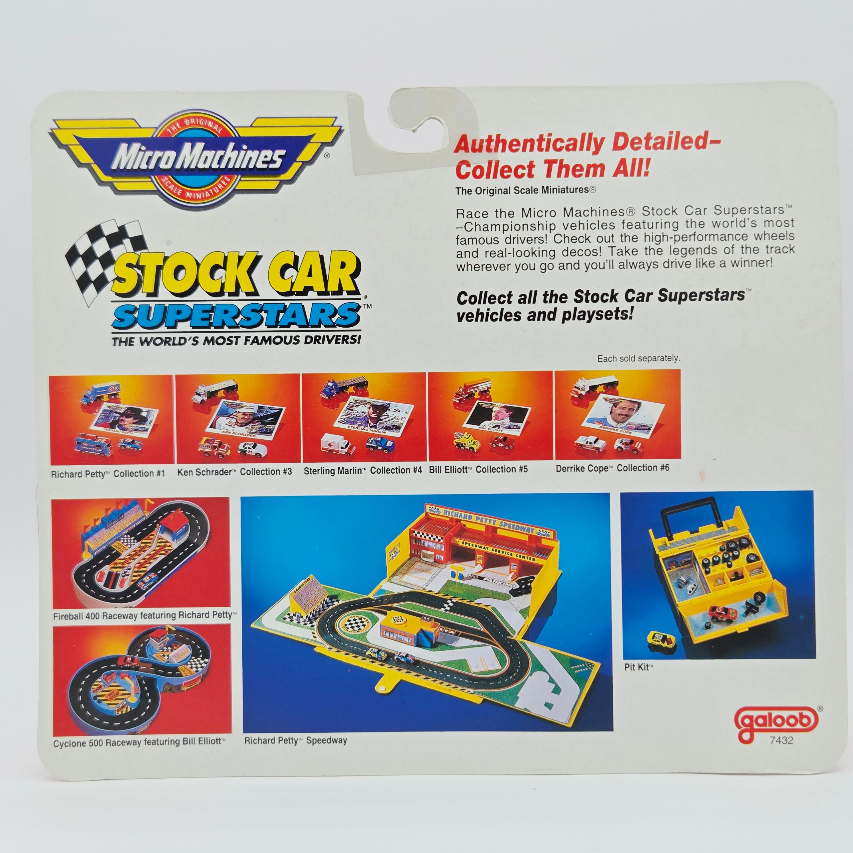 Galoob Micro Machines - Derrick Cope #10 - Semi Truck, Squarebody Truck, Stock Car (1991 Stock Car Superstars)