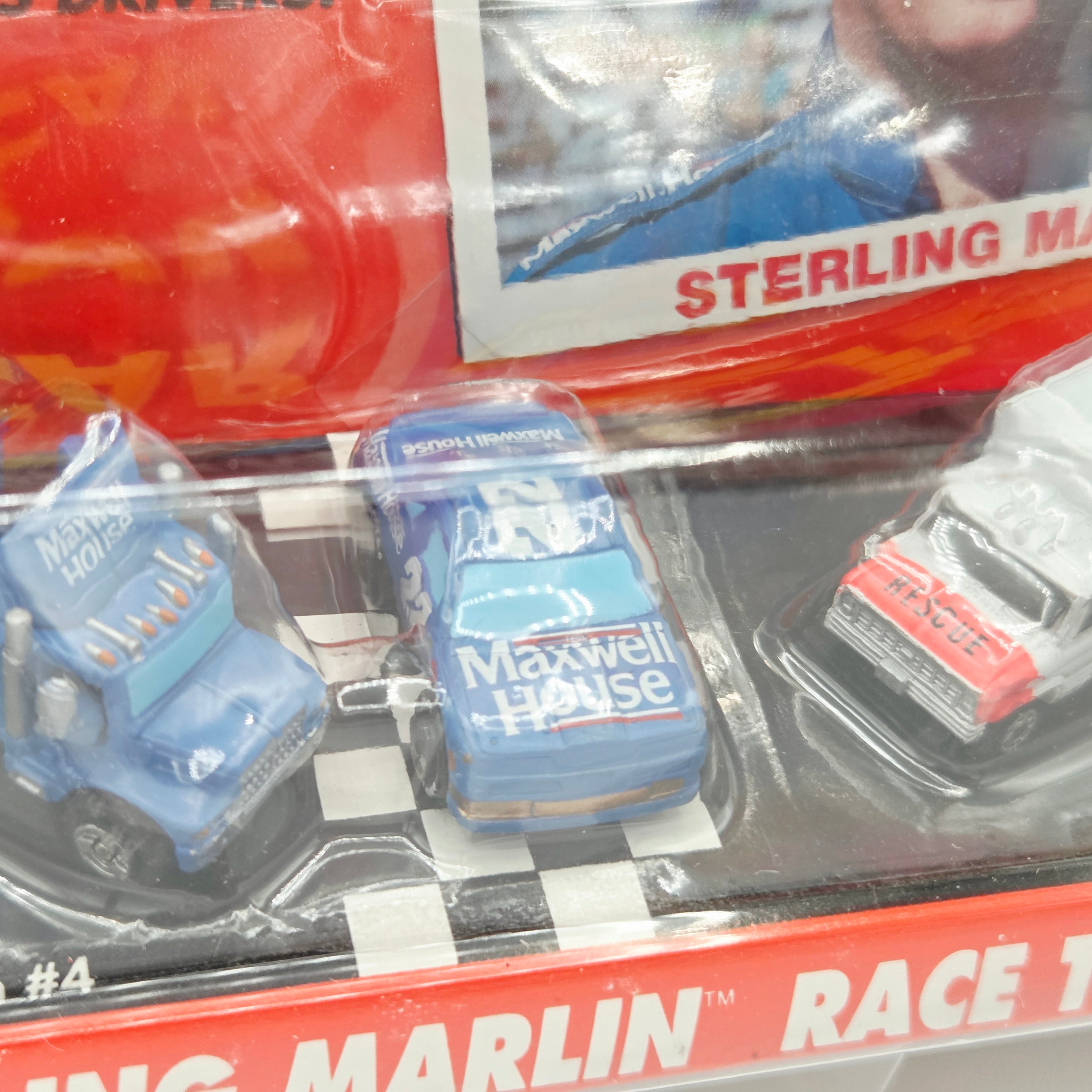 Galoob Micro Machines - Sterling Martin #22 - Semi Truck, Ambulance, Stock Car (1991 Stock Car Superstars)