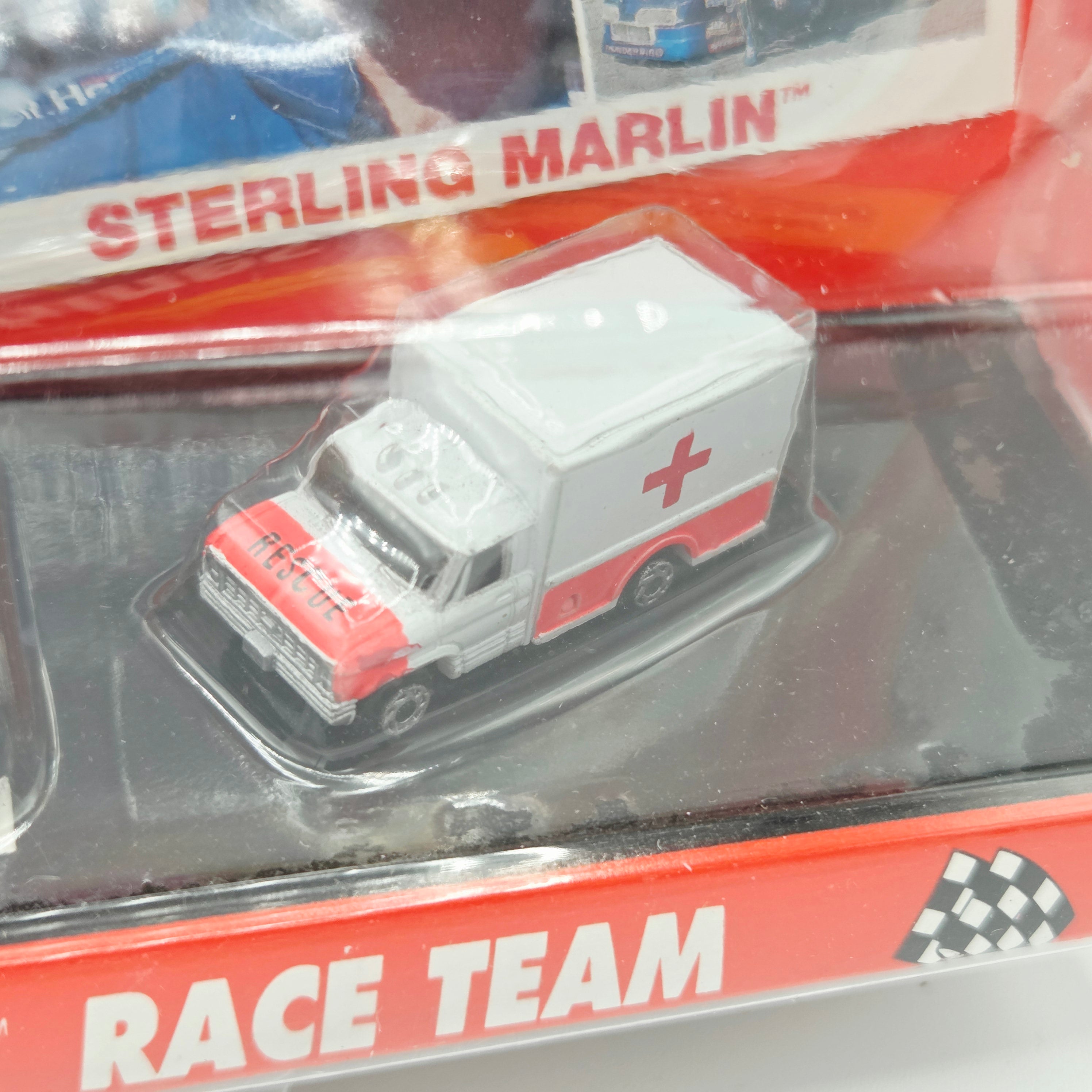 Galoob Micro Machines - Sterling Martin #22 - Semi Truck, Ambulance, Stock Car (1991 Stock Car Superstars)
