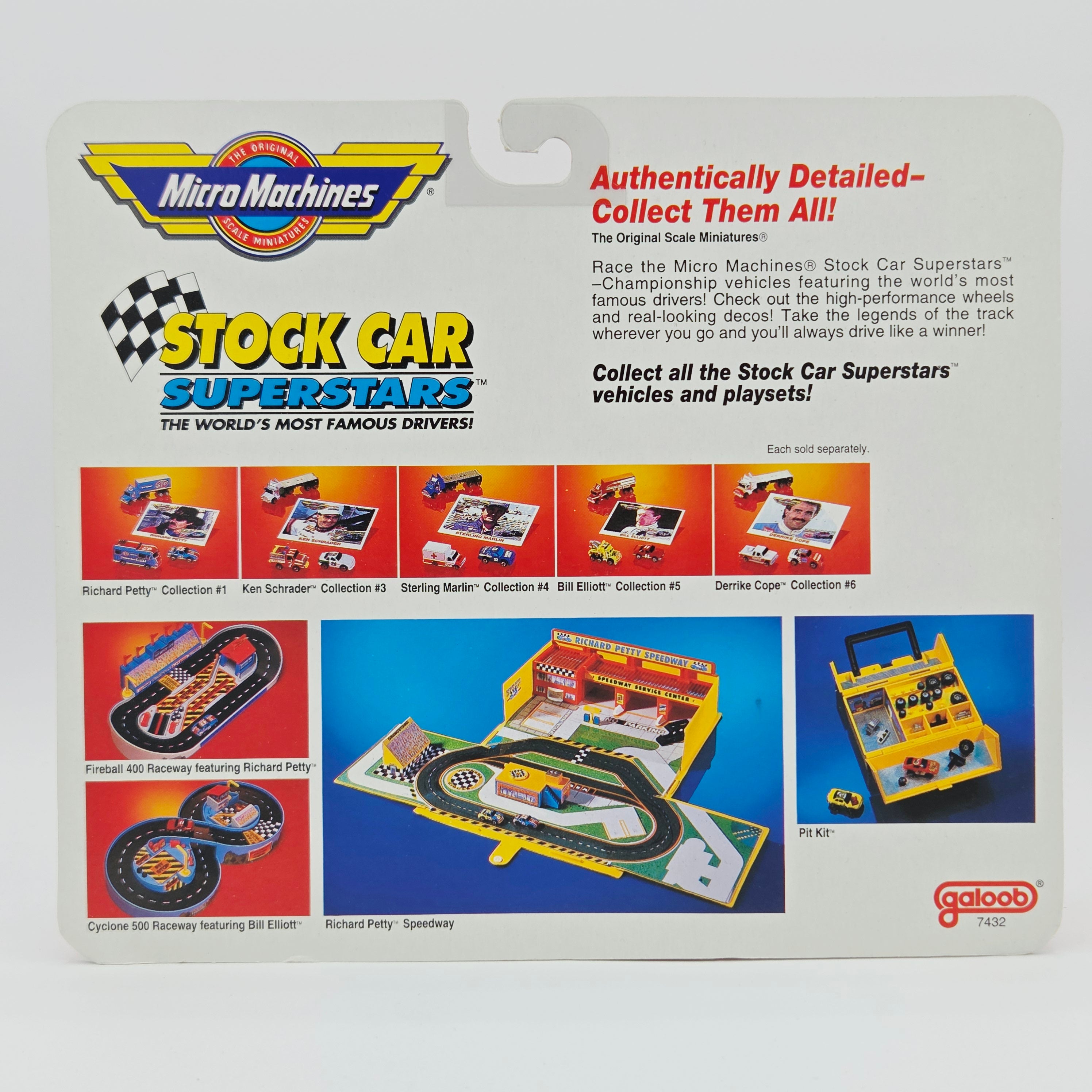 Galoob Micro Machines - Sterling Martin #22 - Semi Truck, Ambulance, Stock Car (1991 Stock Car Superstars)