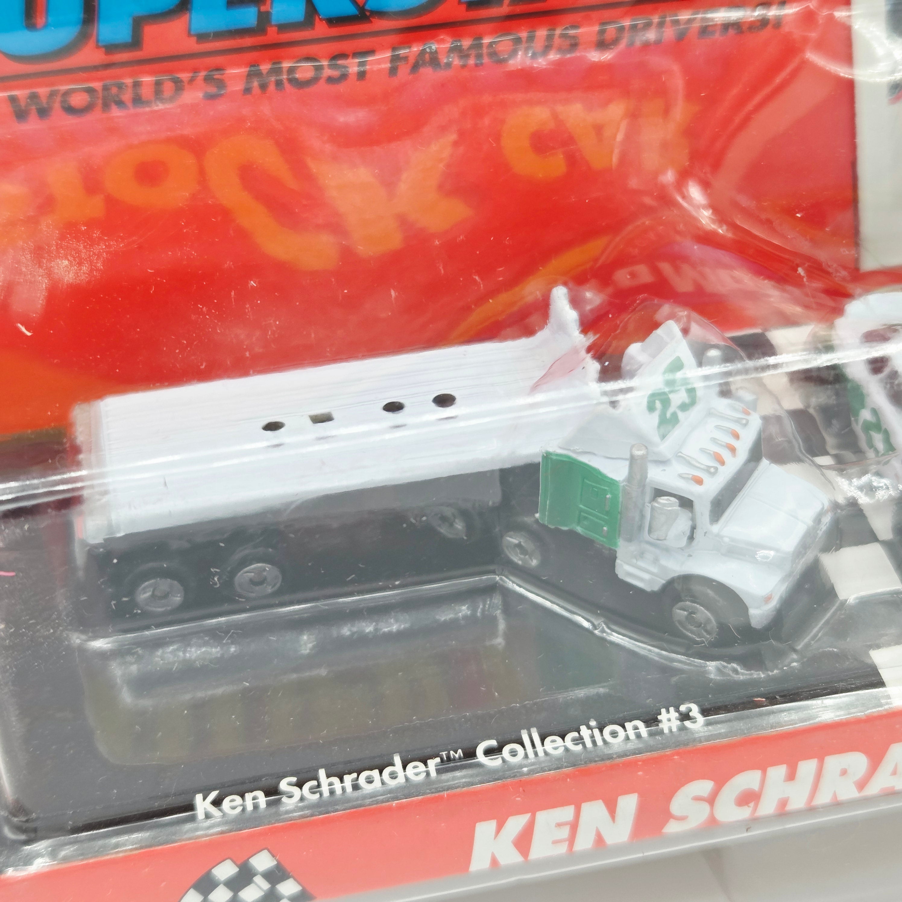 Galoob Micro Machines - Ken Schrader #25 - Semi Truck, Fire Truck, Stock Car (1991 Stock Car Superstars)
