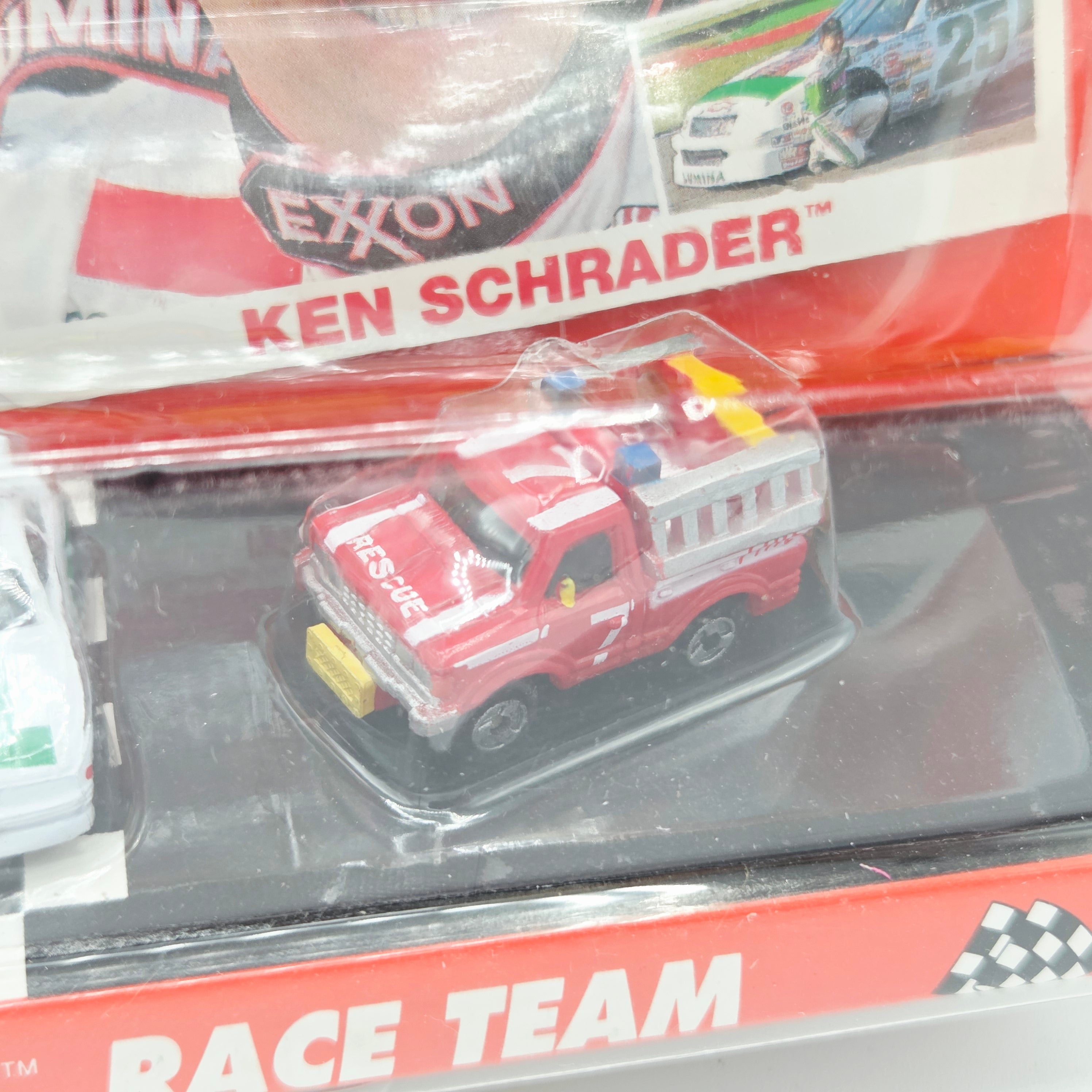 Galoob Micro Machines - Ken Schrader #25 - Semi Truck, Fire Truck, Stock Car (1991 Stock Car Superstars)