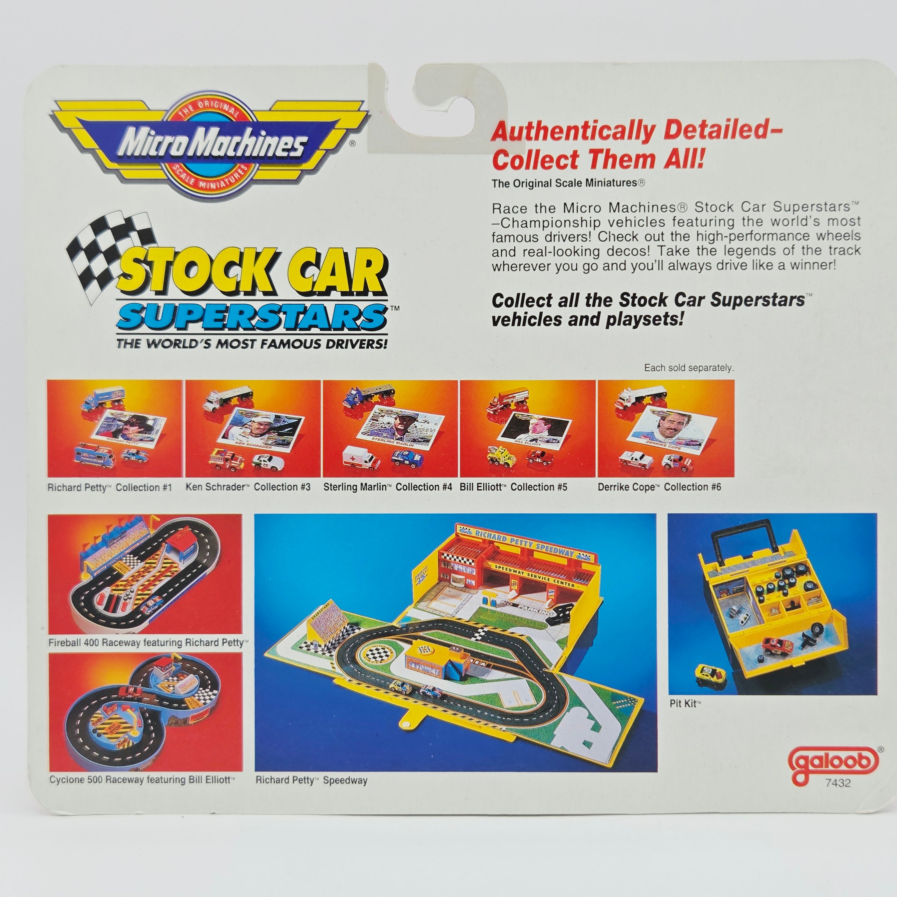 Galoob Micro Machines - Ken Schrader #25 - Semi Truck, Fire Truck, Stock Car (1991 Stock Car Superstars)