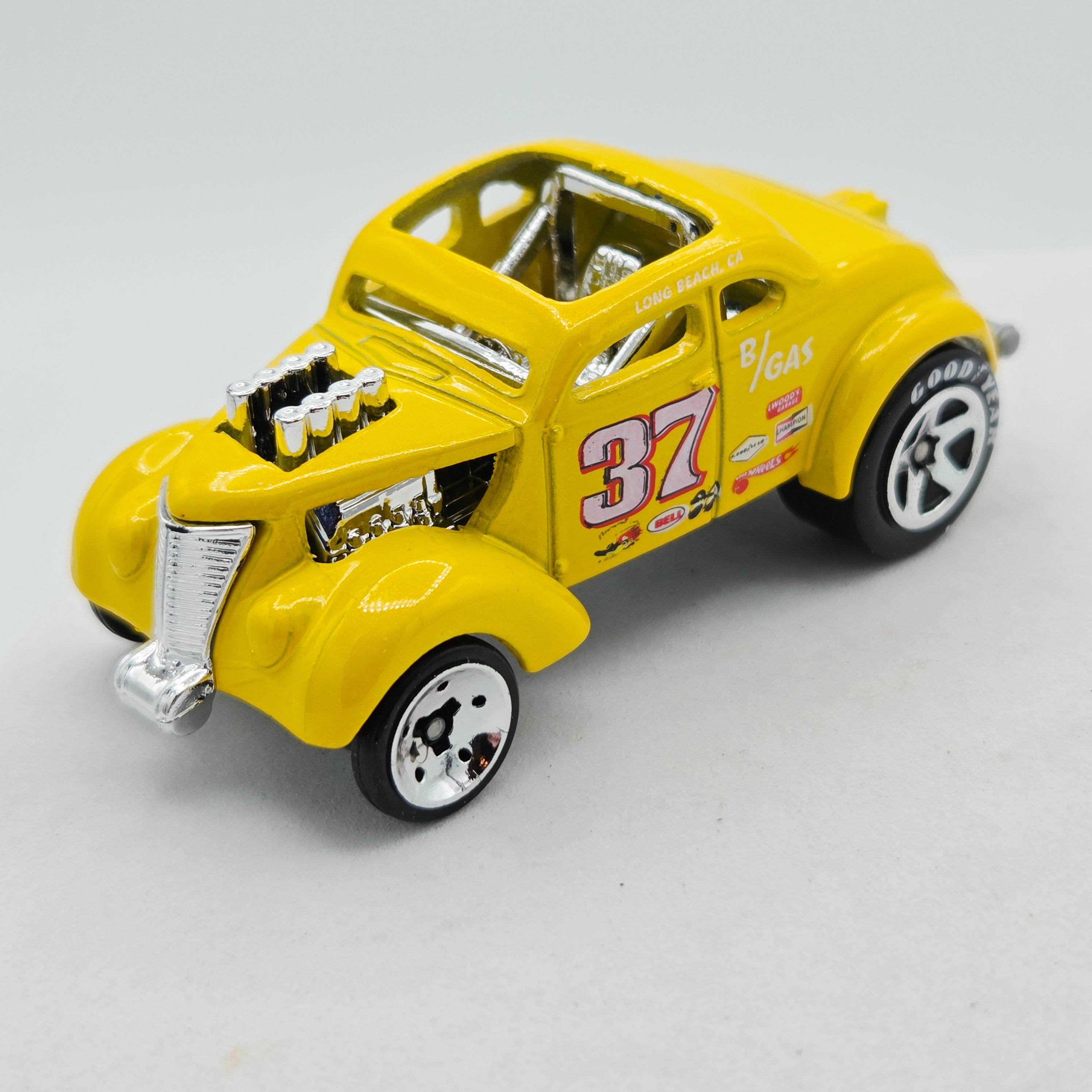 Hot Wheels HW Pass 'N Gasser "37", Yellow (2008 HW Basic - New Models)