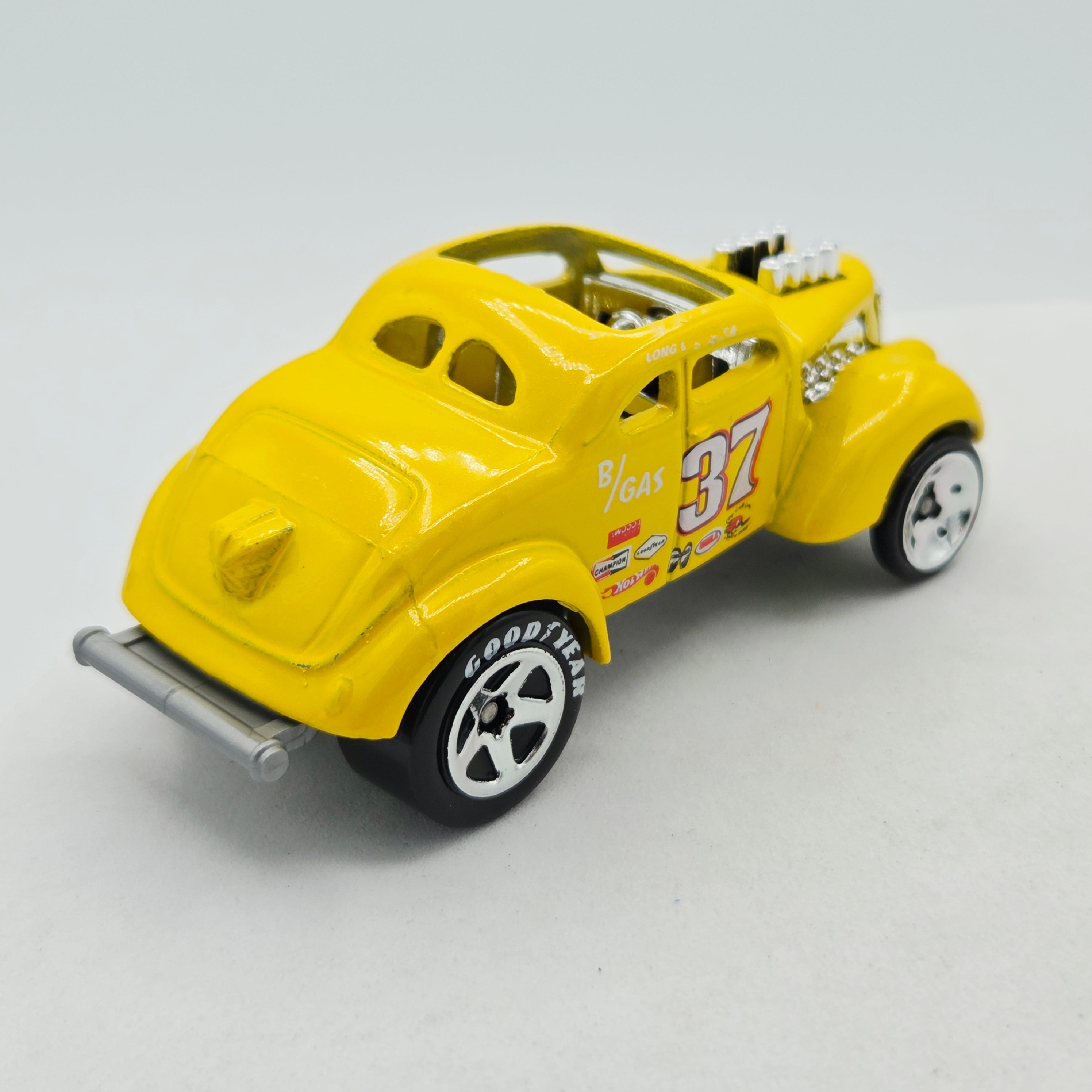 Hot Wheels HW Pass 'N Gasser "37", Yellow (2008 HW Basic - New Models)