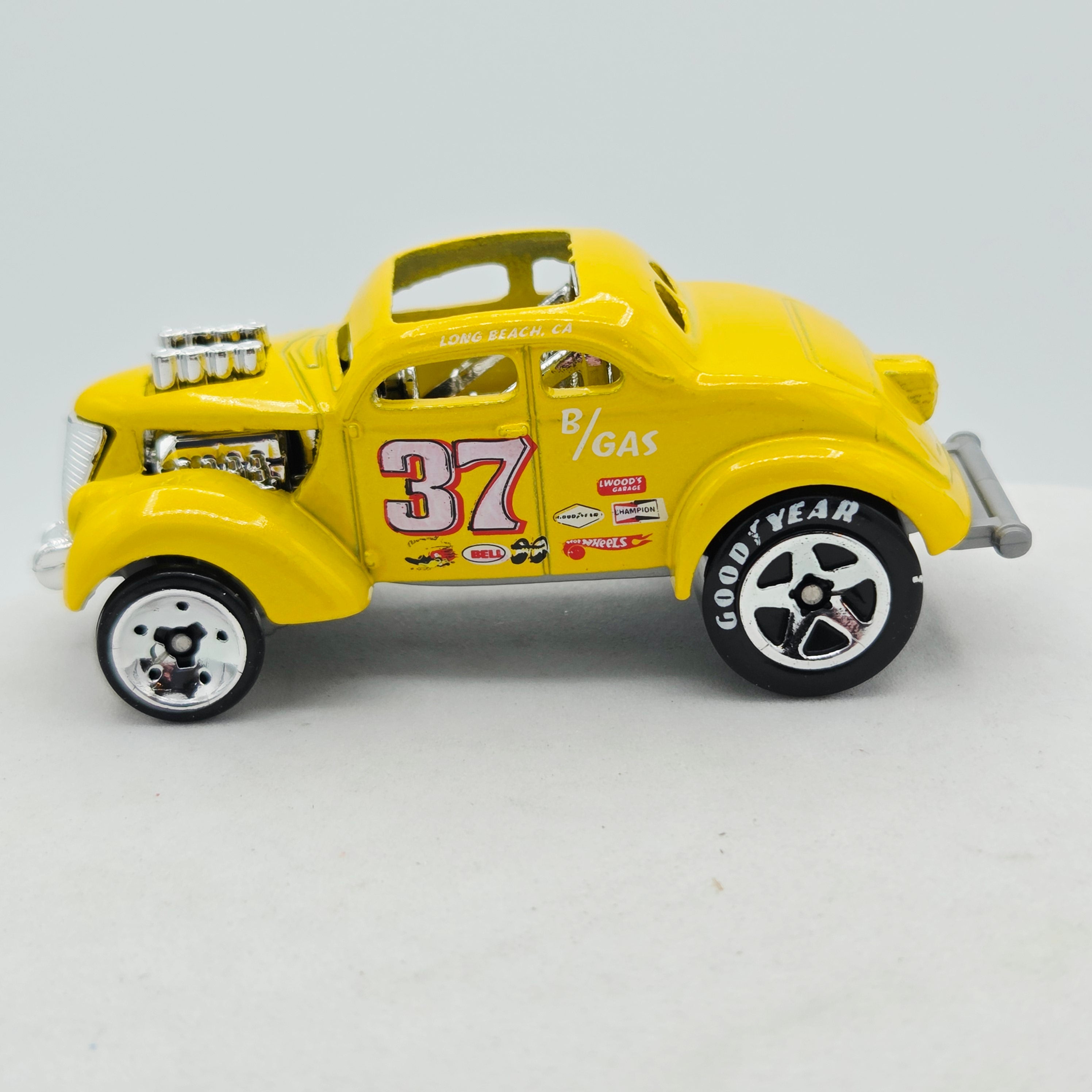 Hot Wheels HW Pass 'N Gasser "37", Yellow (2008 HW Basic - New Models)
