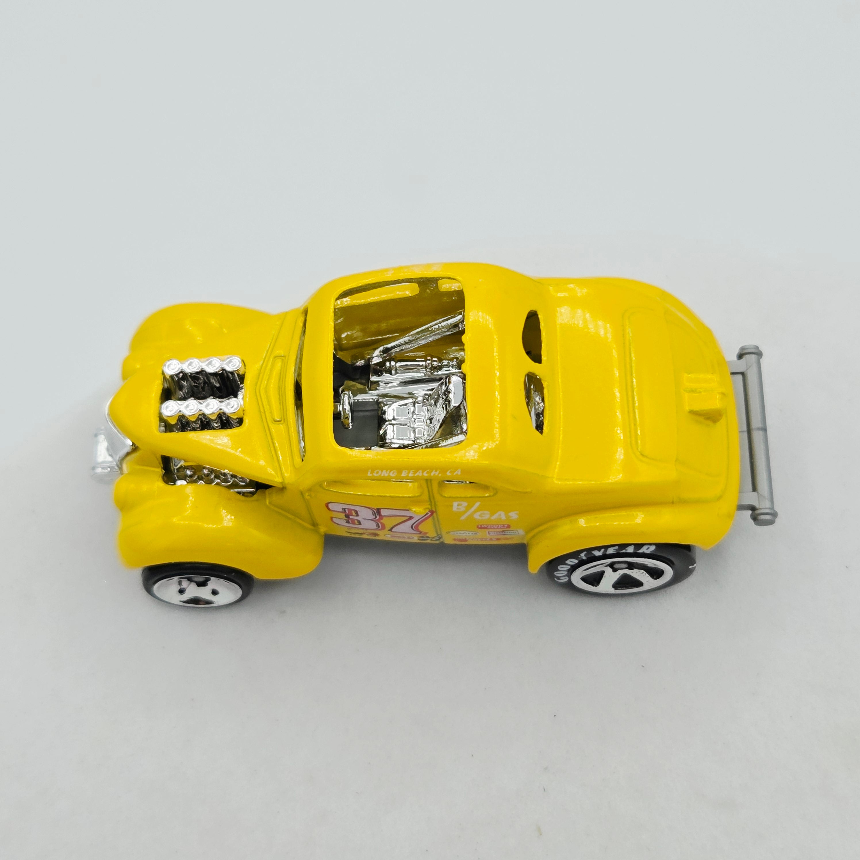 Hot Wheels HW Pass 'N Gasser "37", Yellow (2008 HW Basic - New Models)