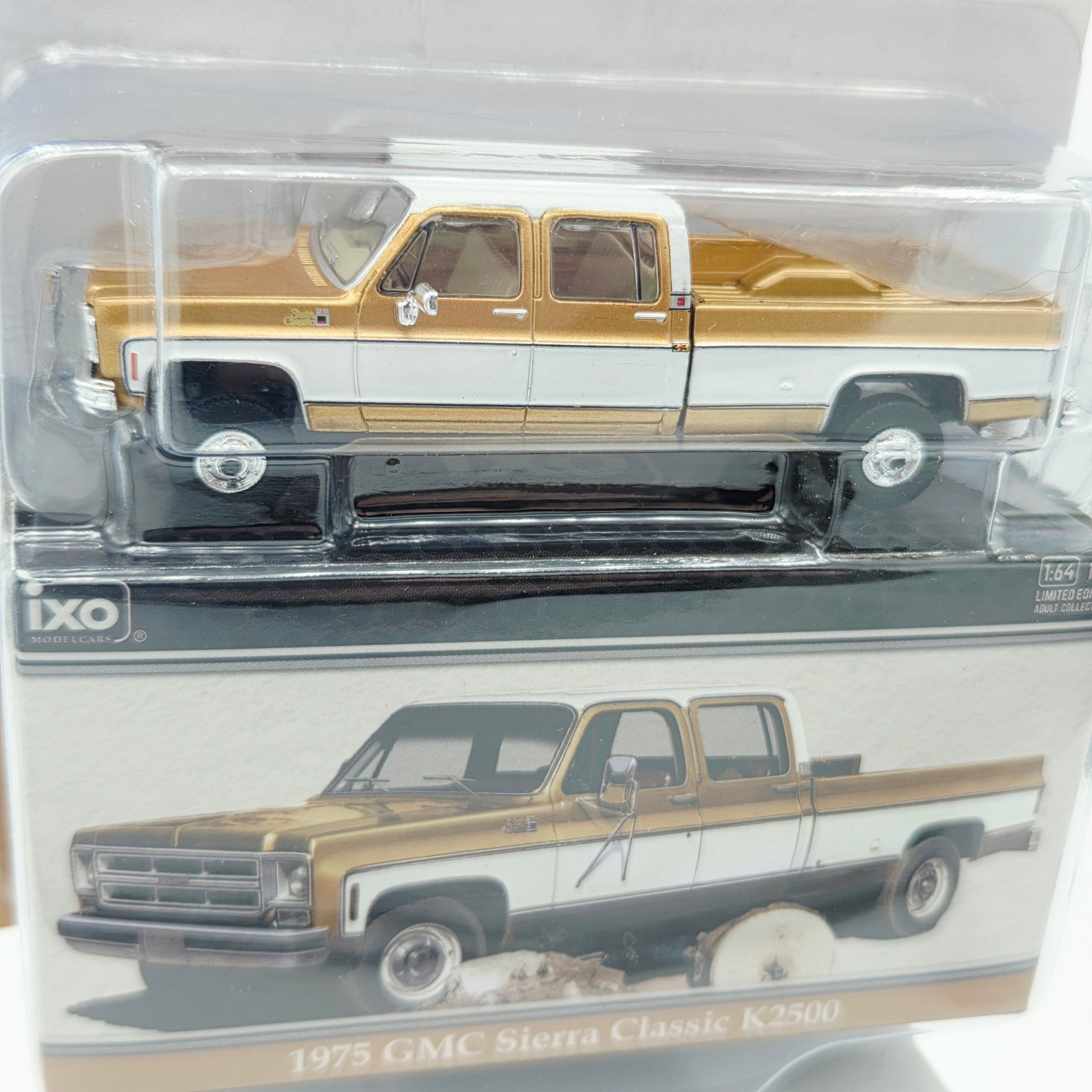 IXO Model Cars '75 GMC Sierra Classic K2500 Pickup - 1:64, Yuba Gold (2026 Limited Edition)