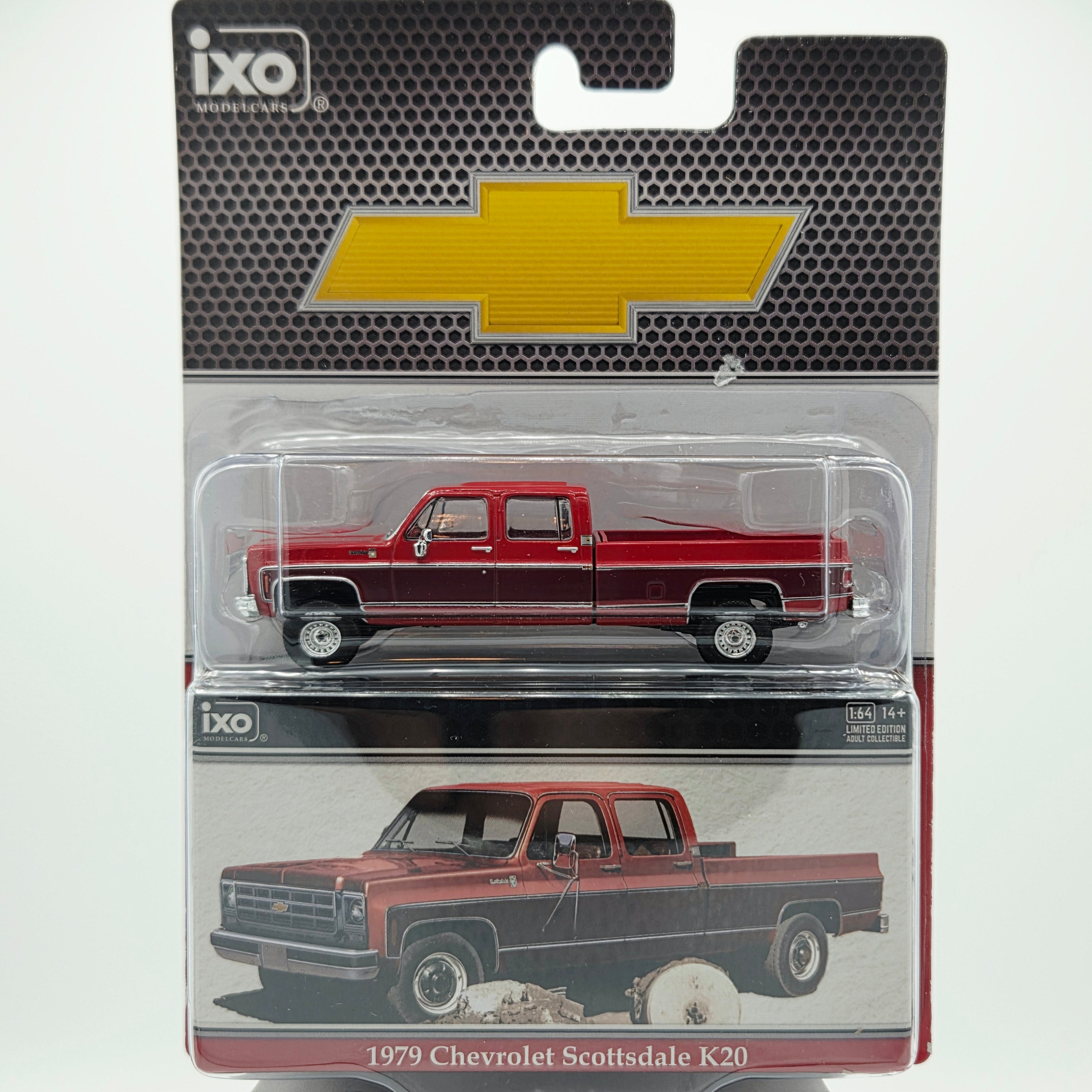 IXO Model Cars '79 Chevrolet Scottsdale K20 Pickup - 1:64, Carmine Red (2026 Limited Edition)