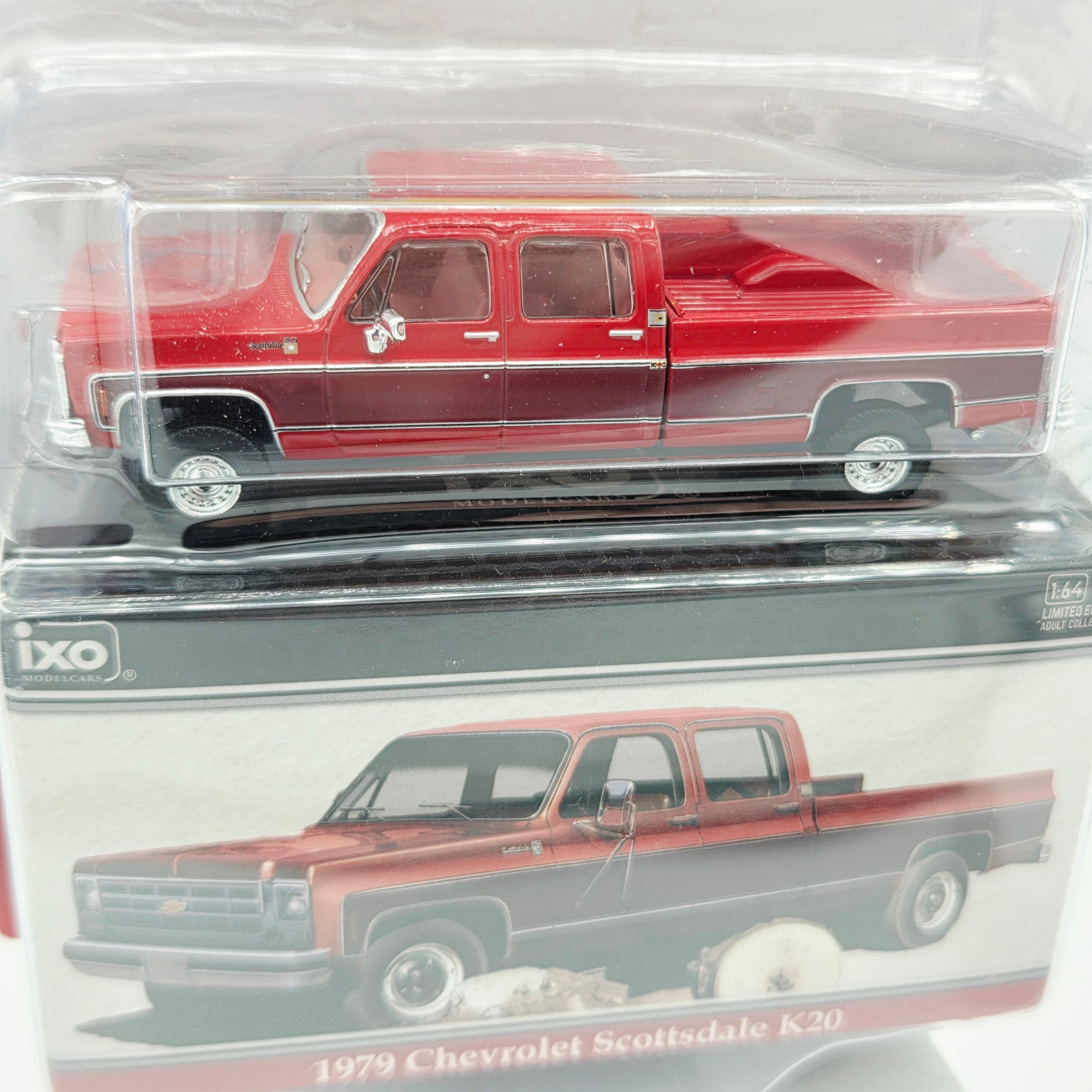 IXO Model Cars '79 Chevrolet Scottsdale K20 Pickup - 1:64, Carmine Red (2026 Limited Edition)