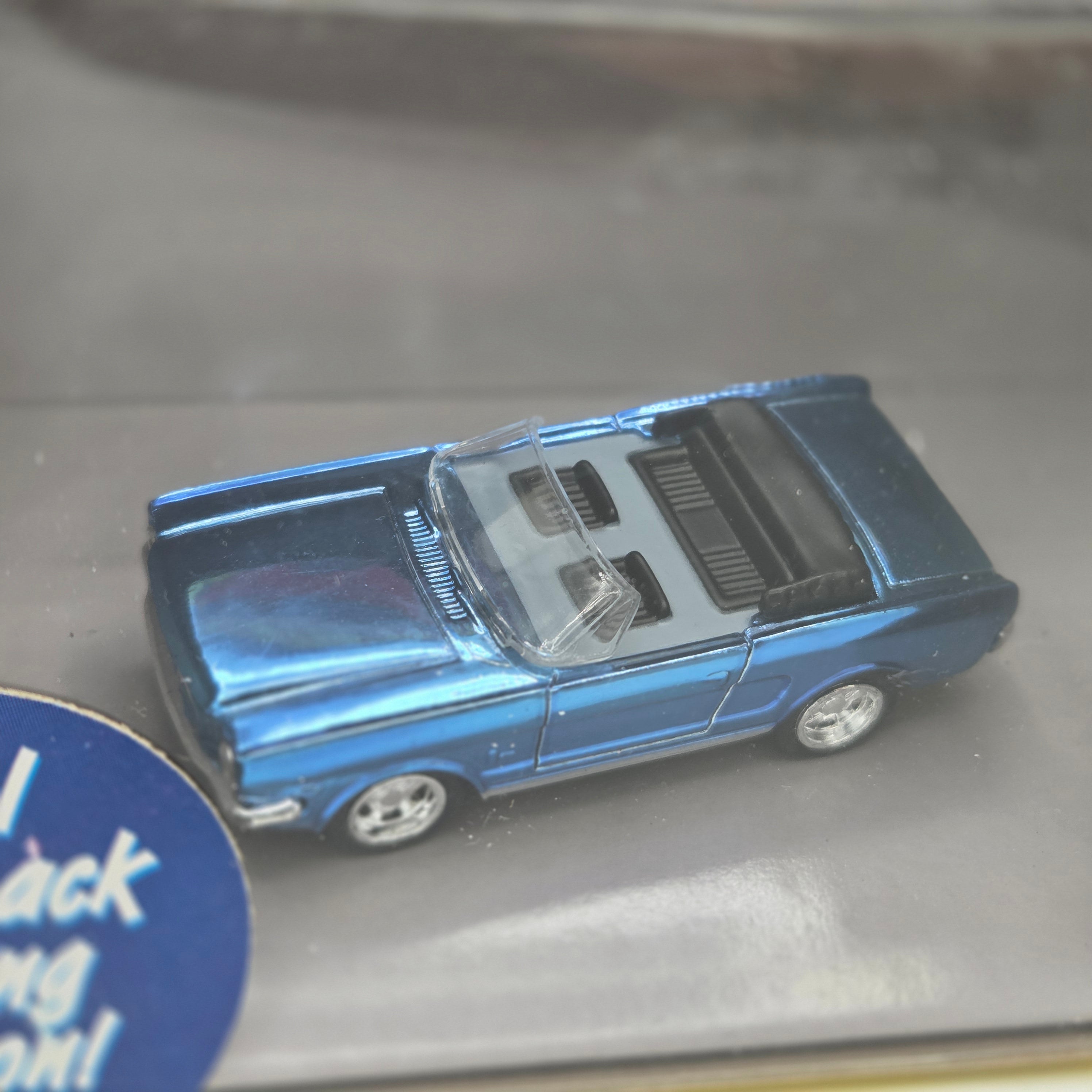 Johnny Lightning '65 Ford Mustang Convertible - Metallic Blue (1999 Thunderjets 500)