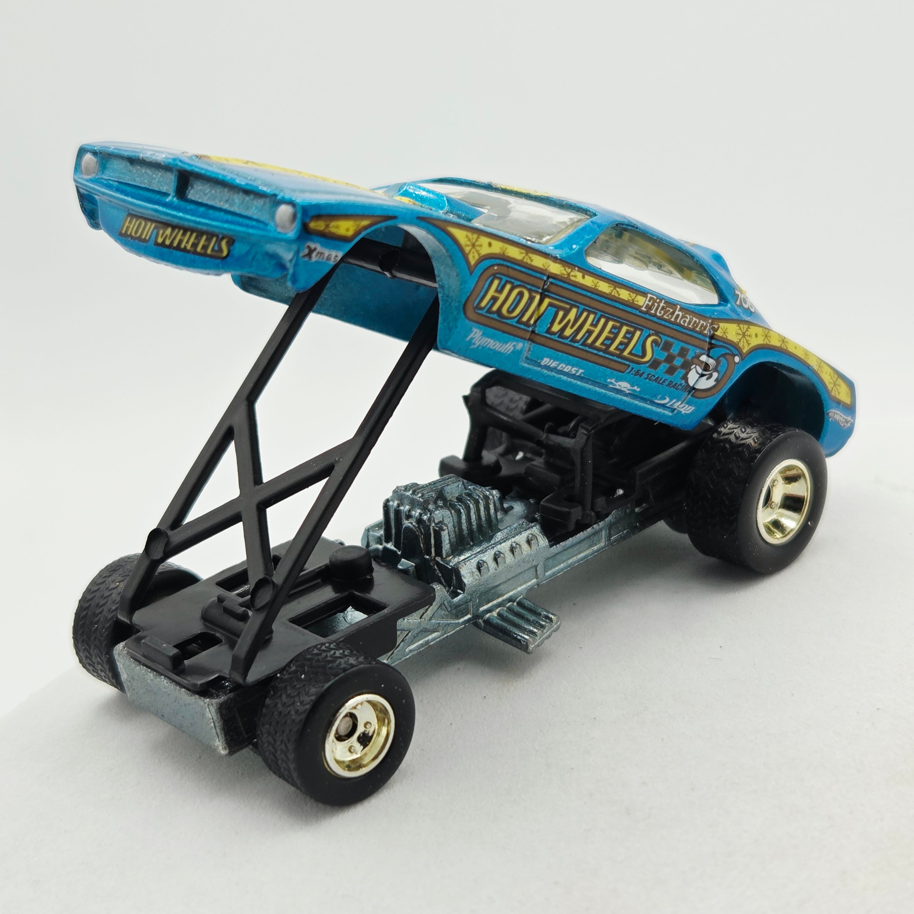 Hot Wheels Plymouth Barracuda Snake Funny Car (2007 HW Holiday Rods)