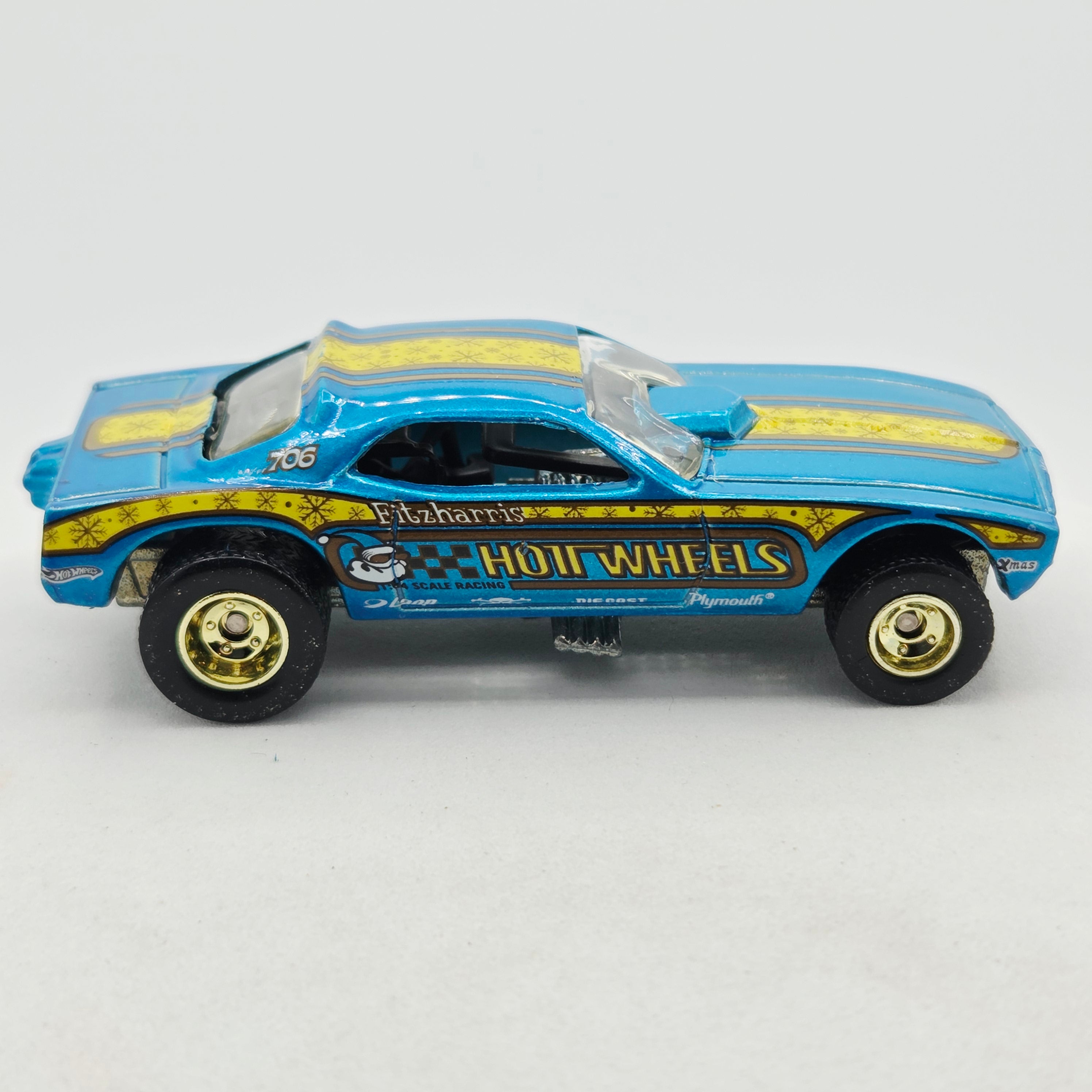 Hot Wheels Plymouth Barracuda Snake Funny Car (2007 HW Holiday Rods)