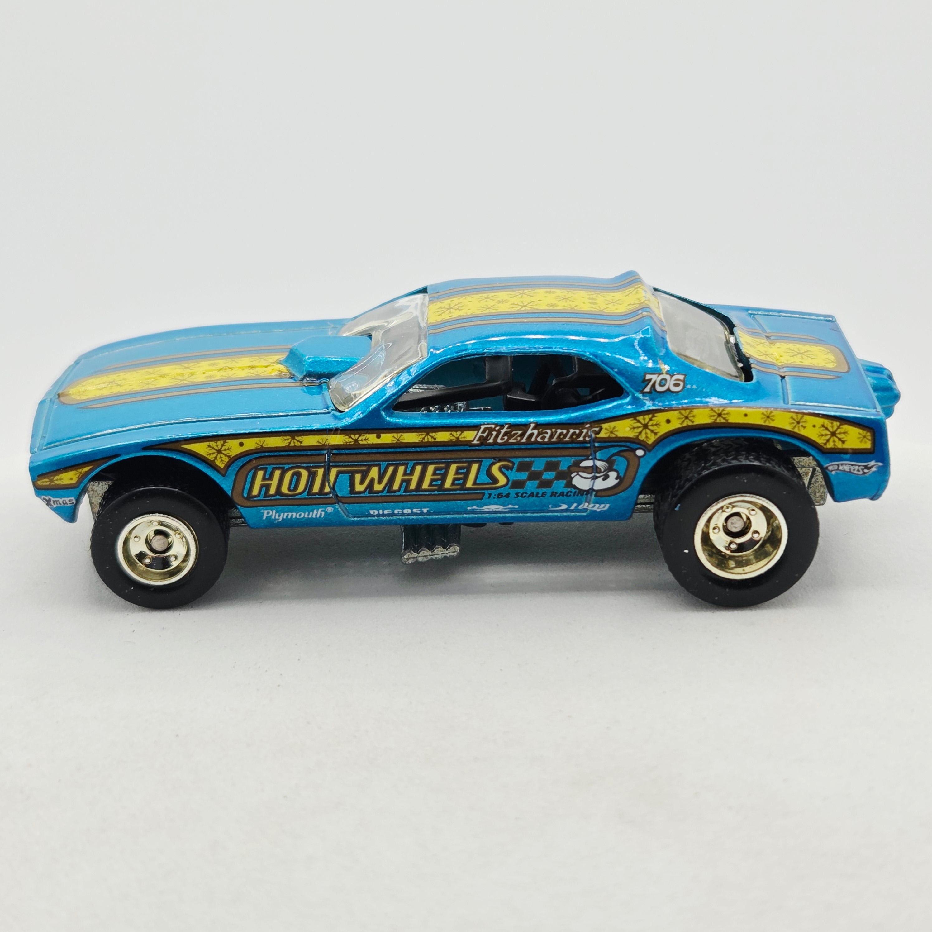 Hot Wheels Plymouth Barracuda Snake Funny Car (2007 HW Holiday Rods)