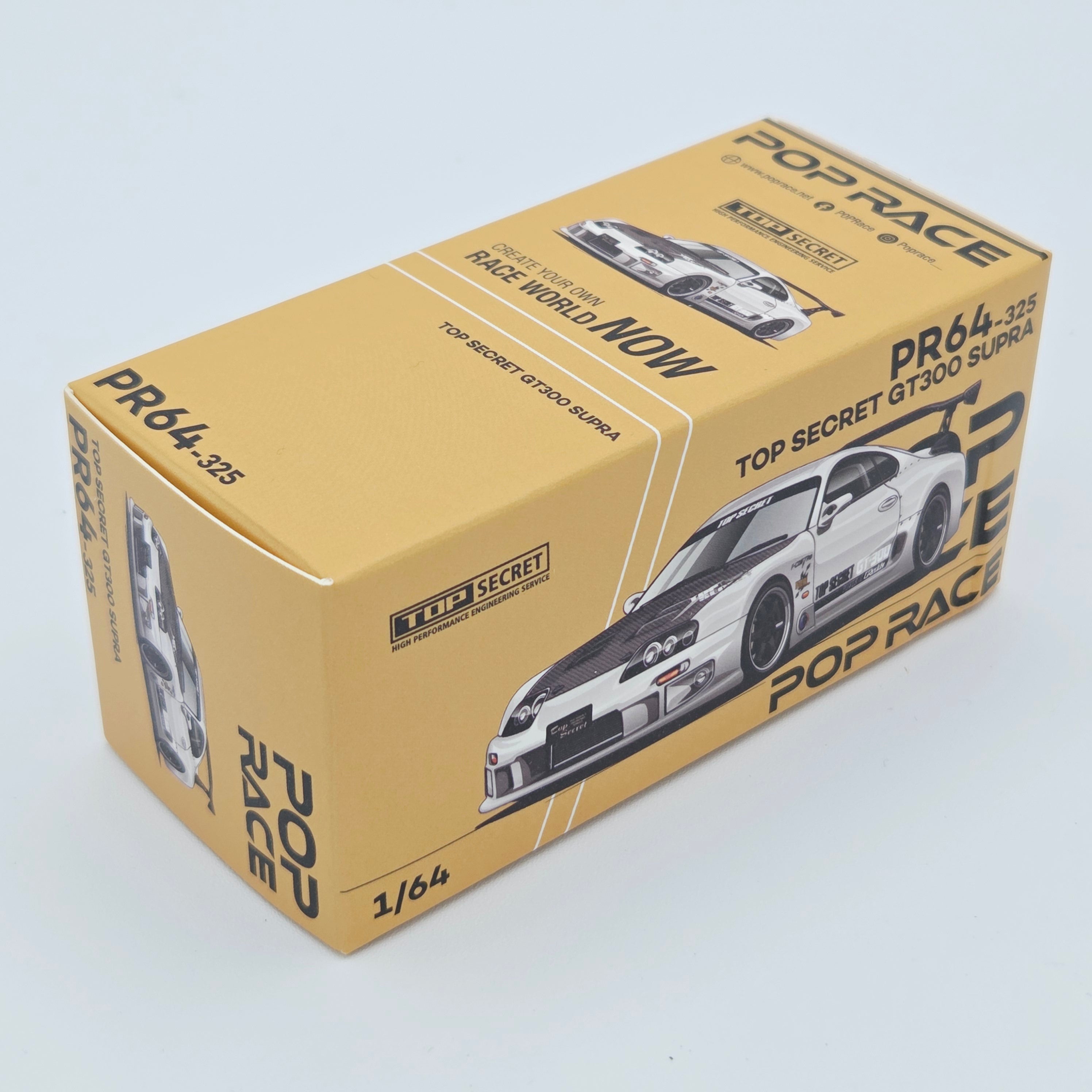 Pop Race Top Secret Toyota GT300 Supra - 1:64, Silver Chrome (2026 Limited Edition)