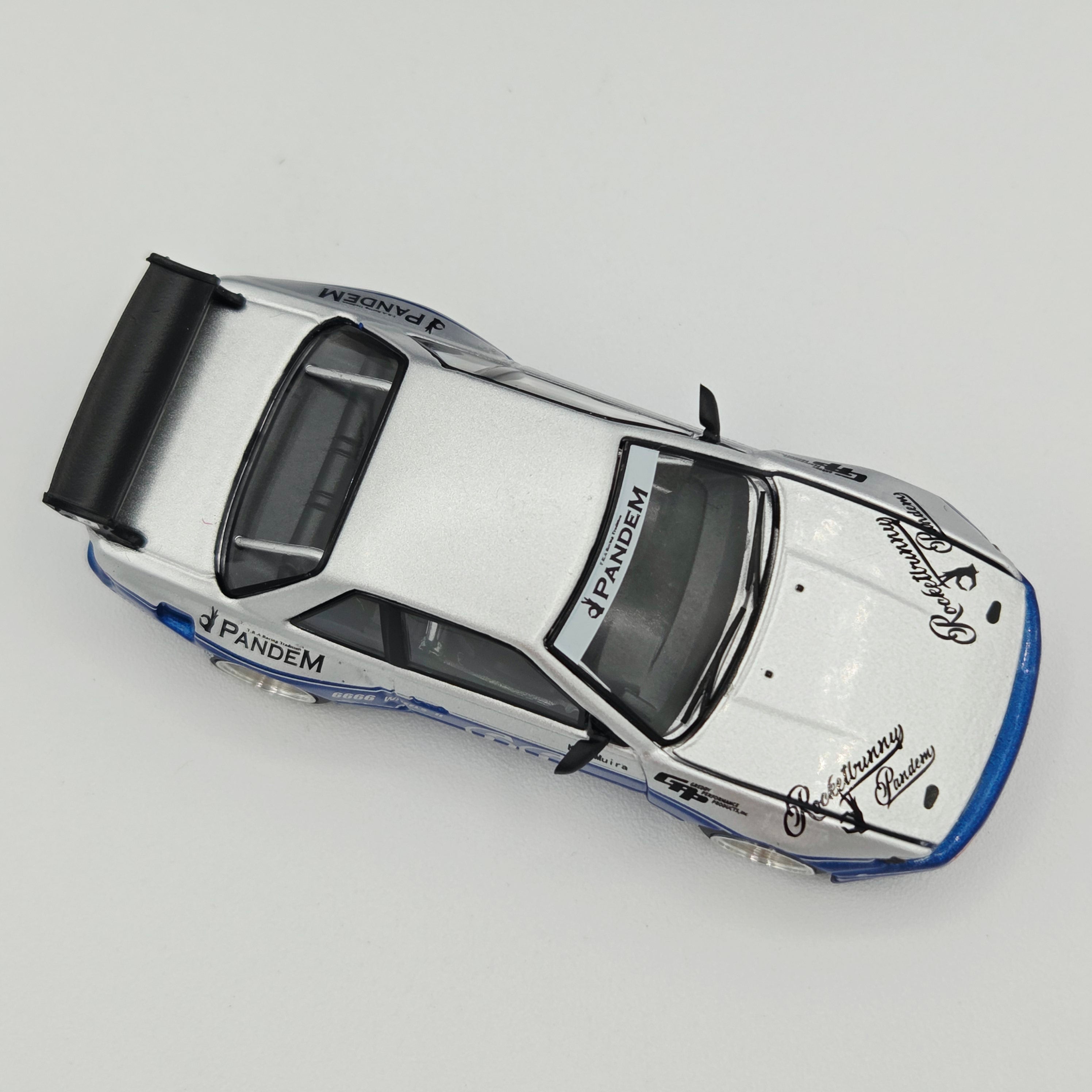Pop Race Pandem Nissan Silvia S13 - 1:64, Moontech Blue (2026 Limited Edition)