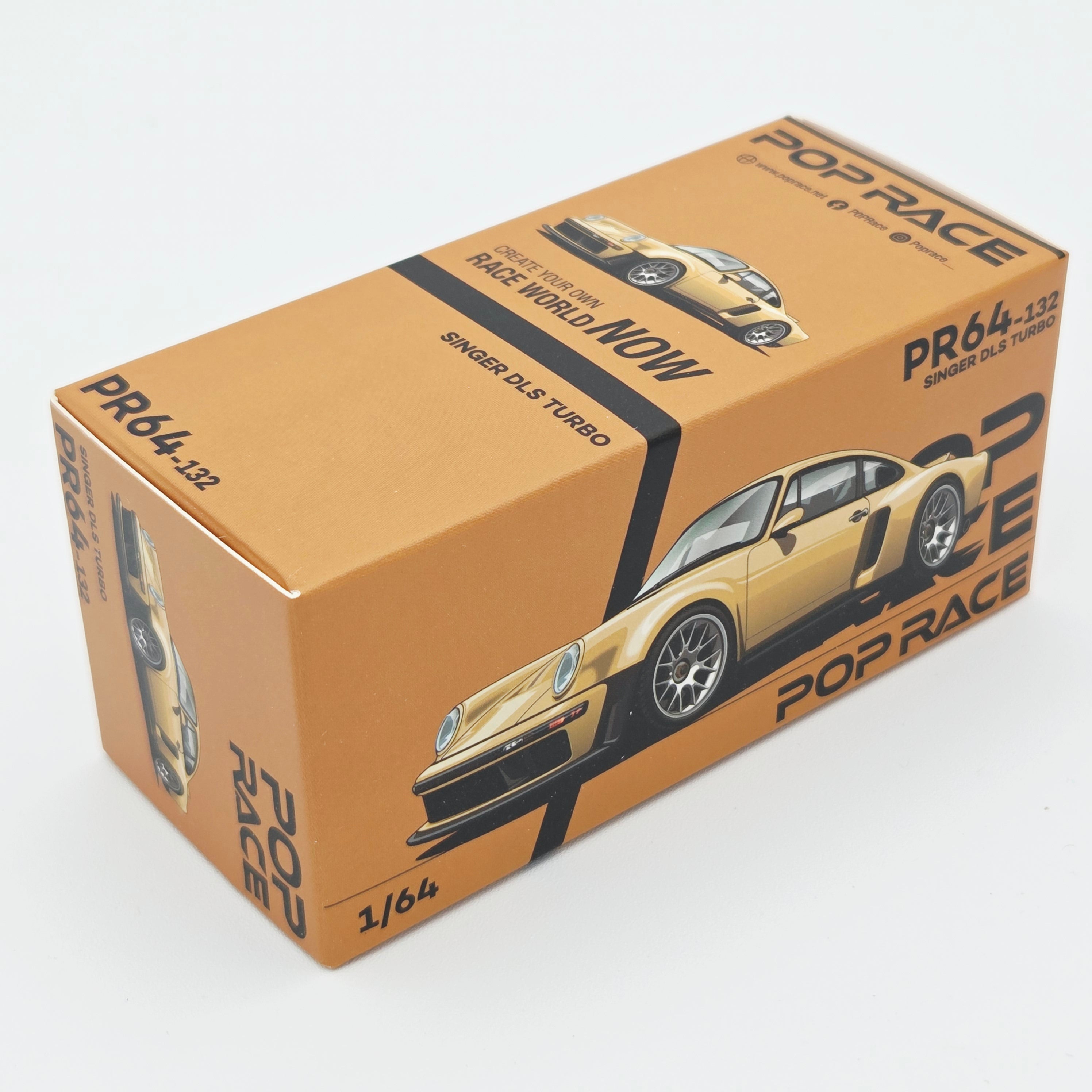 Pop Race Porsche Singer DLS Turbo - 1:64, Gold (2026 Limited Edition)