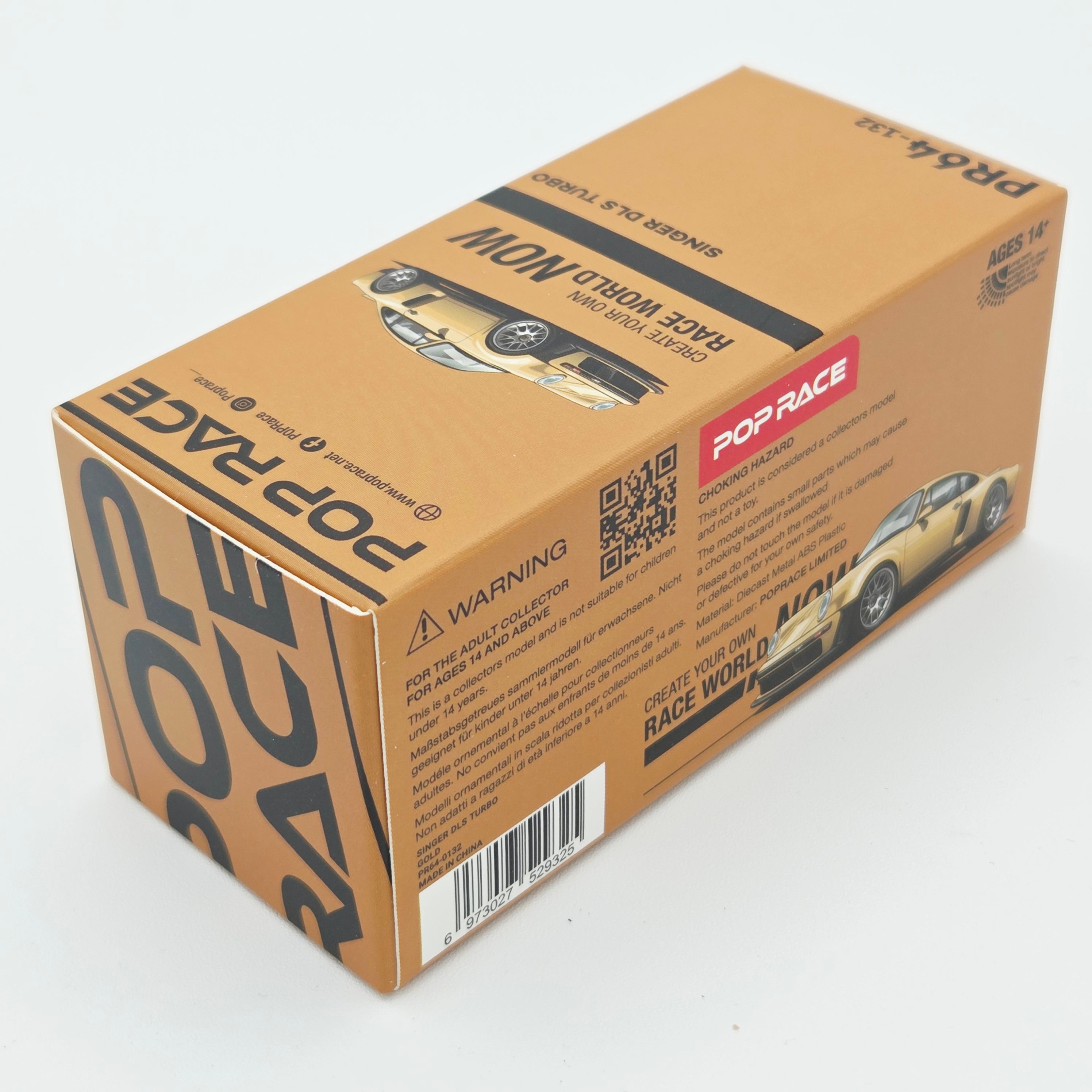 Pop Race Porsche Singer DLS Turbo - 1:64, Gold (2026 Limited Edition)