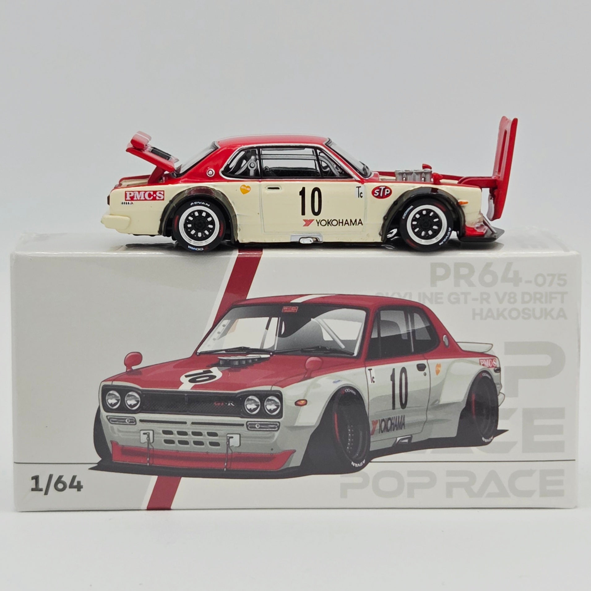Pop Race Nissan Skyline GT-R V8 Drift Hakosuka - 1:64, Watanabe (2026 Limited Edition)