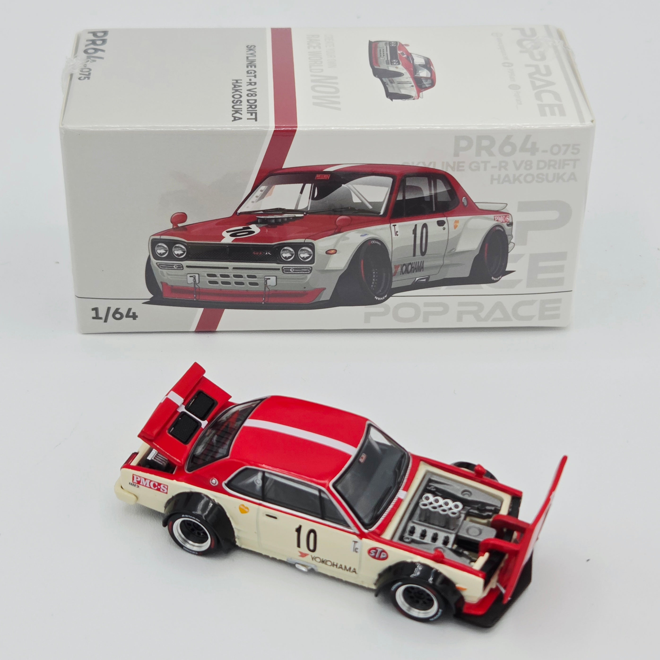 Pop Race Nissan Skyline GT-R V8 Drift Hakosuka - 1:64, Watanabe (2026 Limited Edition)