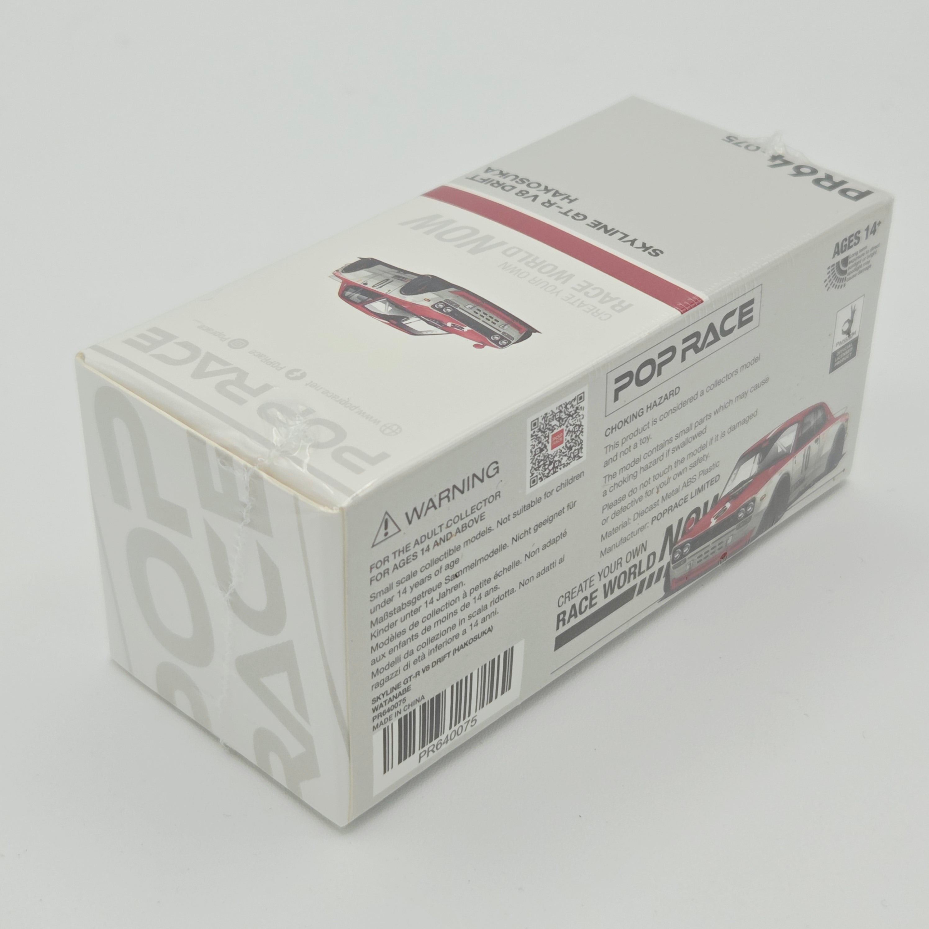 Pop Race Nissan Skyline GT-R V8 Drift Hakosuka - 1:64, Watanabe (2026