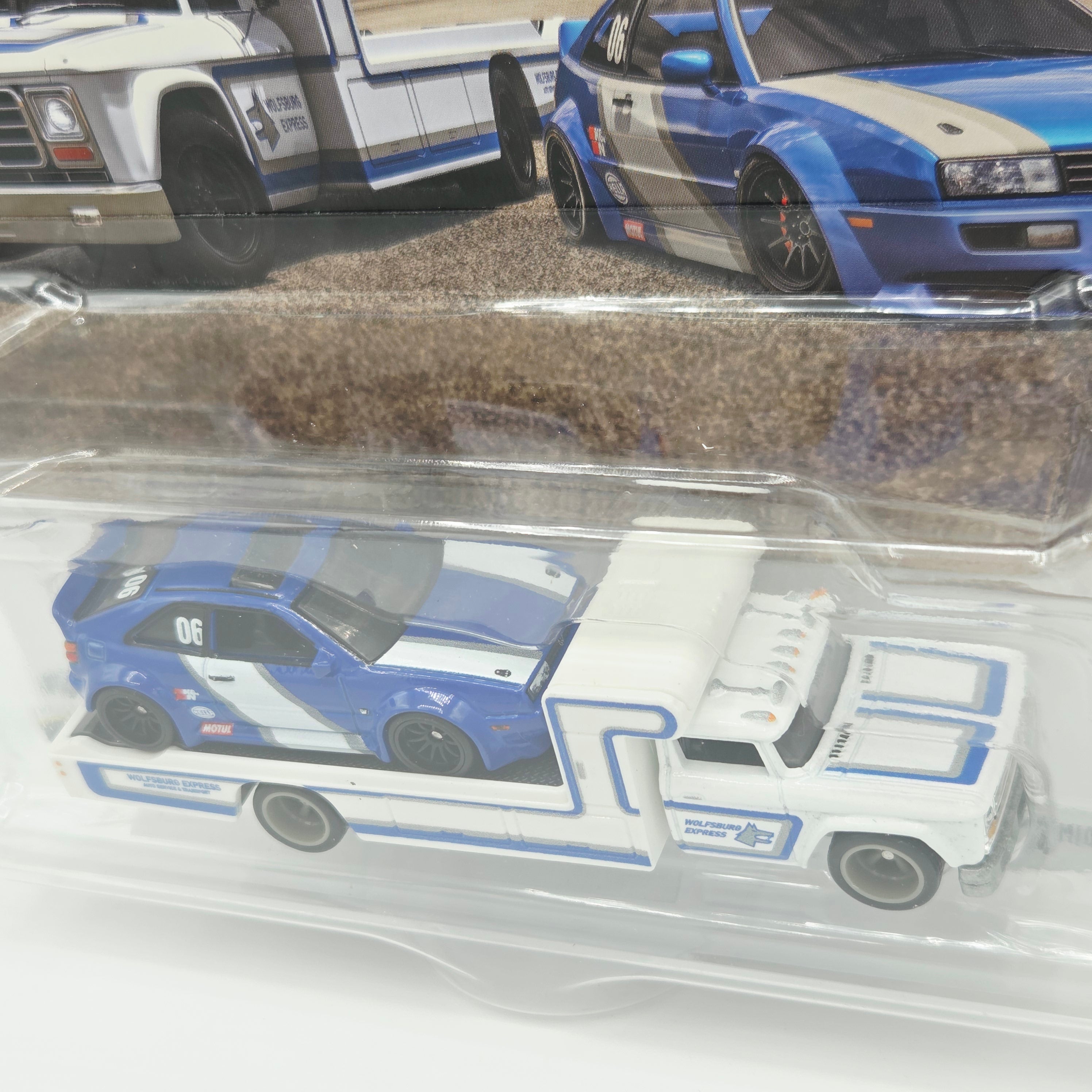 Hot Wheels Team Transport - Volkswagen Corrado VR6 & Retro Rig Truck (2026 Team Transport Mix 2 J, Car Culture)