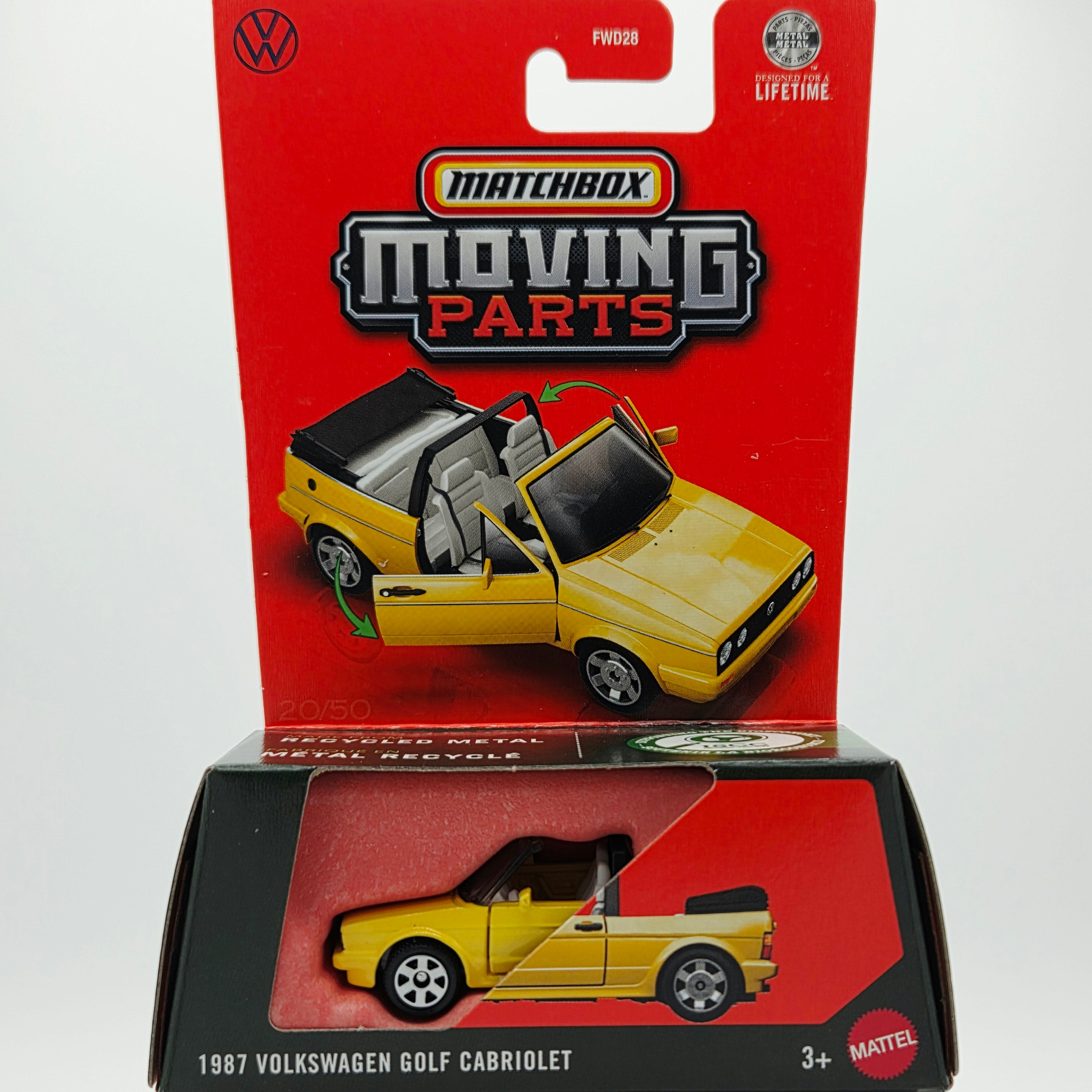 Matchbox '87 Volkswagen Golf Cabriolet (2026 Moving Parts Mix 3 L)