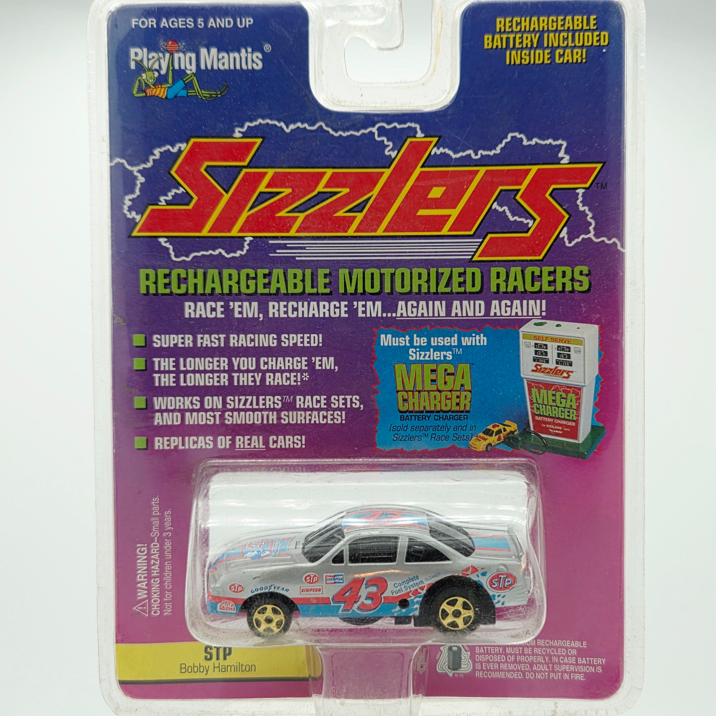 Playing Mantis - Stock Car STP 43 Bobby Hamilton (1996 Sizzlers - Rechargeable Motorized Racers)