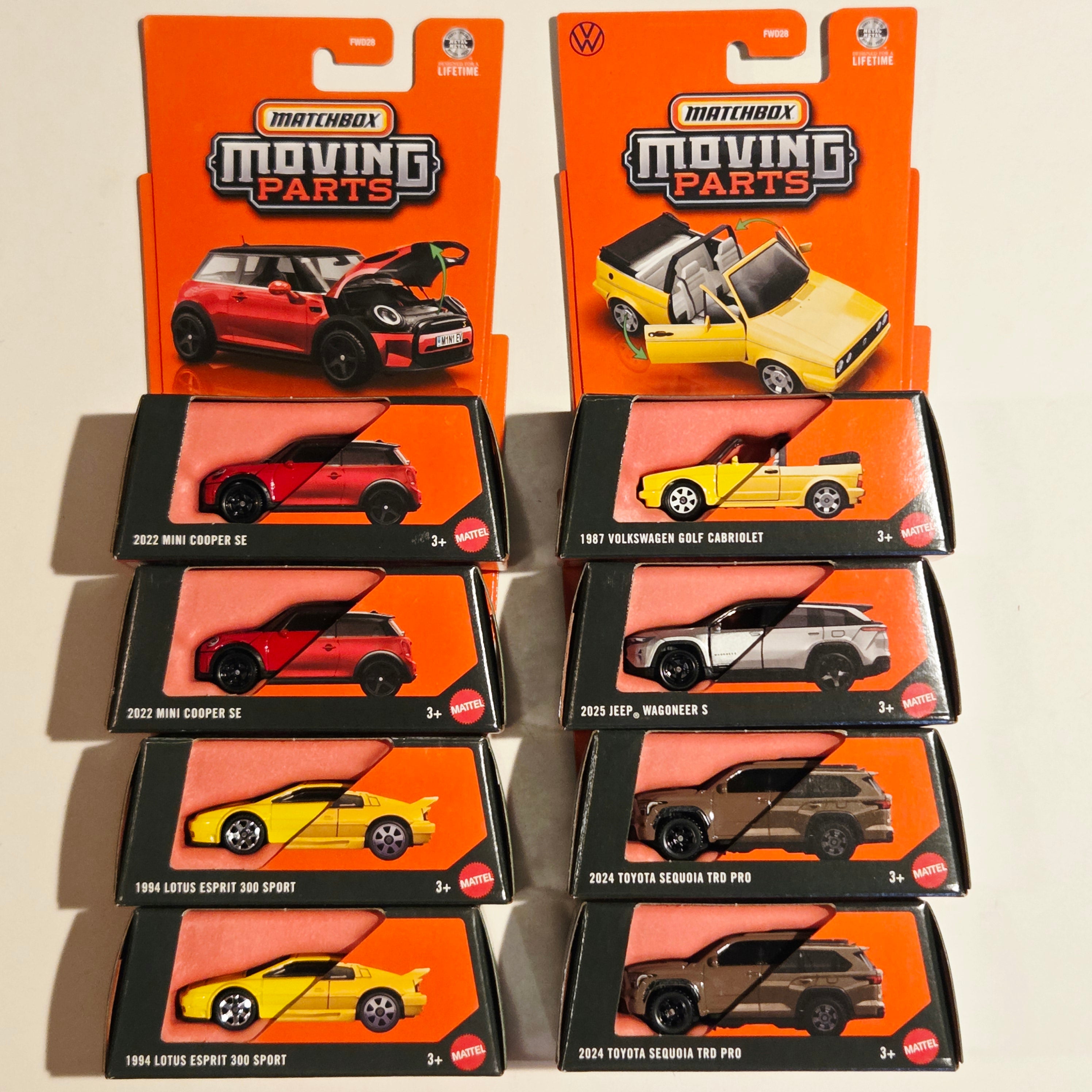 Matchbox - Factory Sealed Case - 2026 Moving Parts Case L Mix 3 (8 Vehicles)
