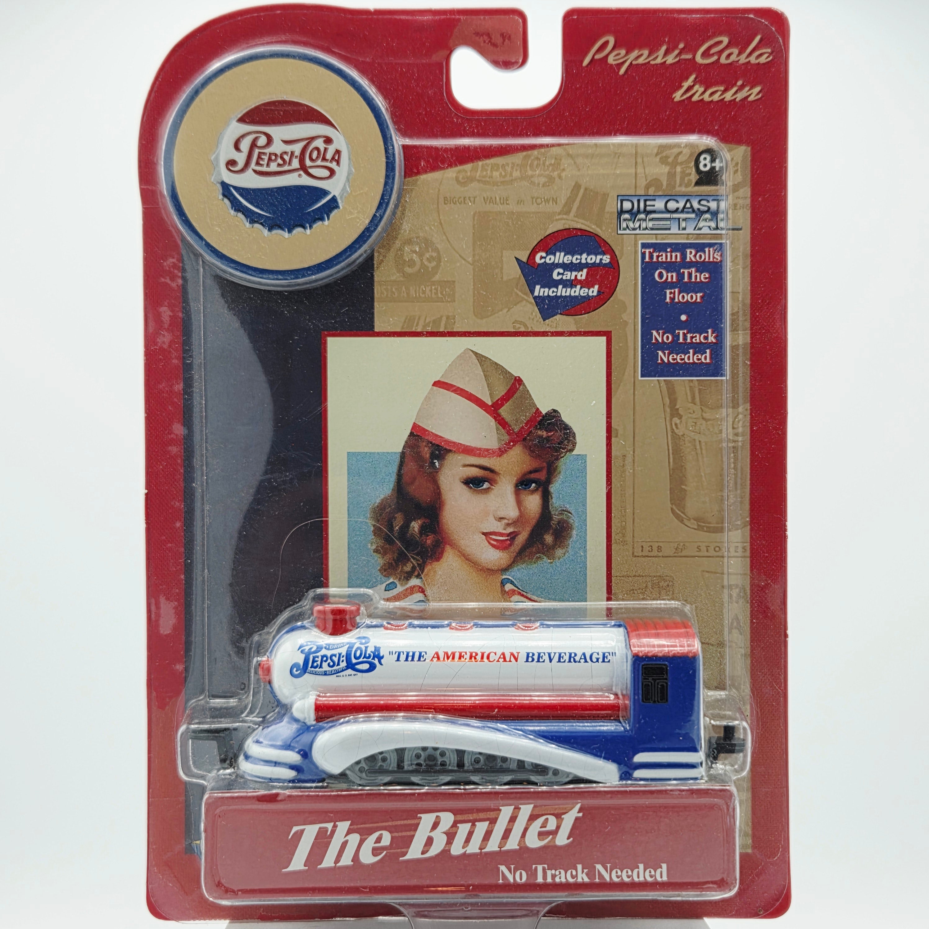 Gearbox Toys - Pepsi Cola Diecast Metal Train "The Bullet" w/ Collectors Card (2005)